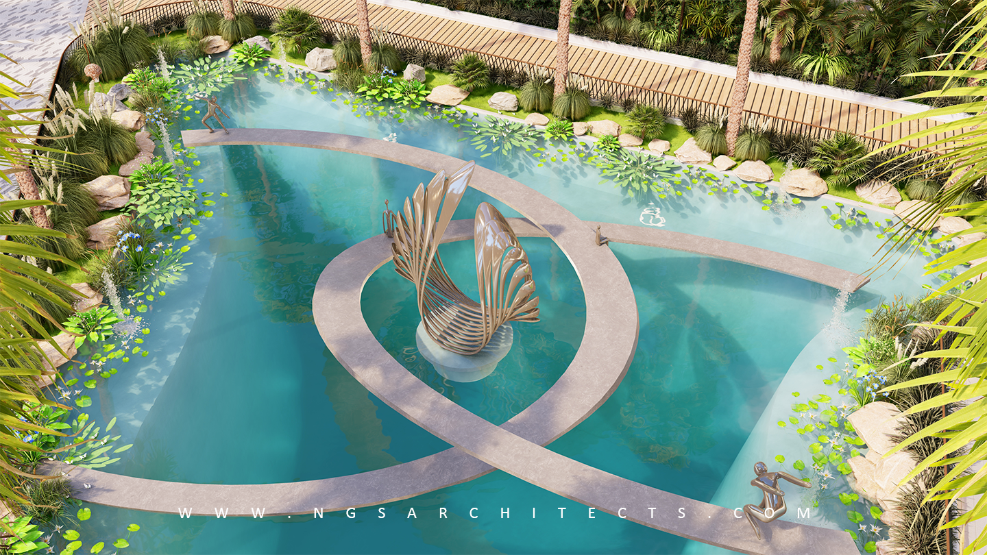  Al Barari - The Bay (Drop Off / Welcome Center) - Dubai - UAE - Landscape Design