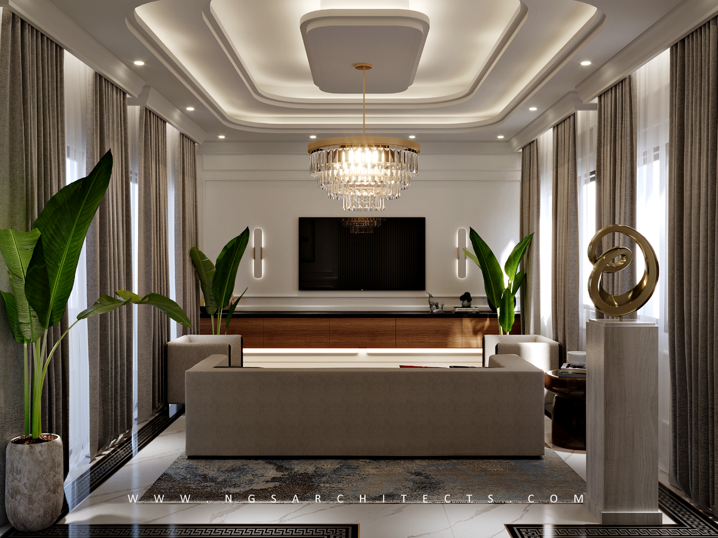 The Villa Community - CC4 - Design and Build - Interior Design - Bedroom - Master Bedroom - Living - Walk-In Closet