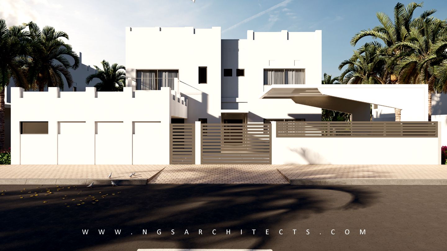 Meadows 7 - Villa 42 - Design and Build - Landscape - Facade Design