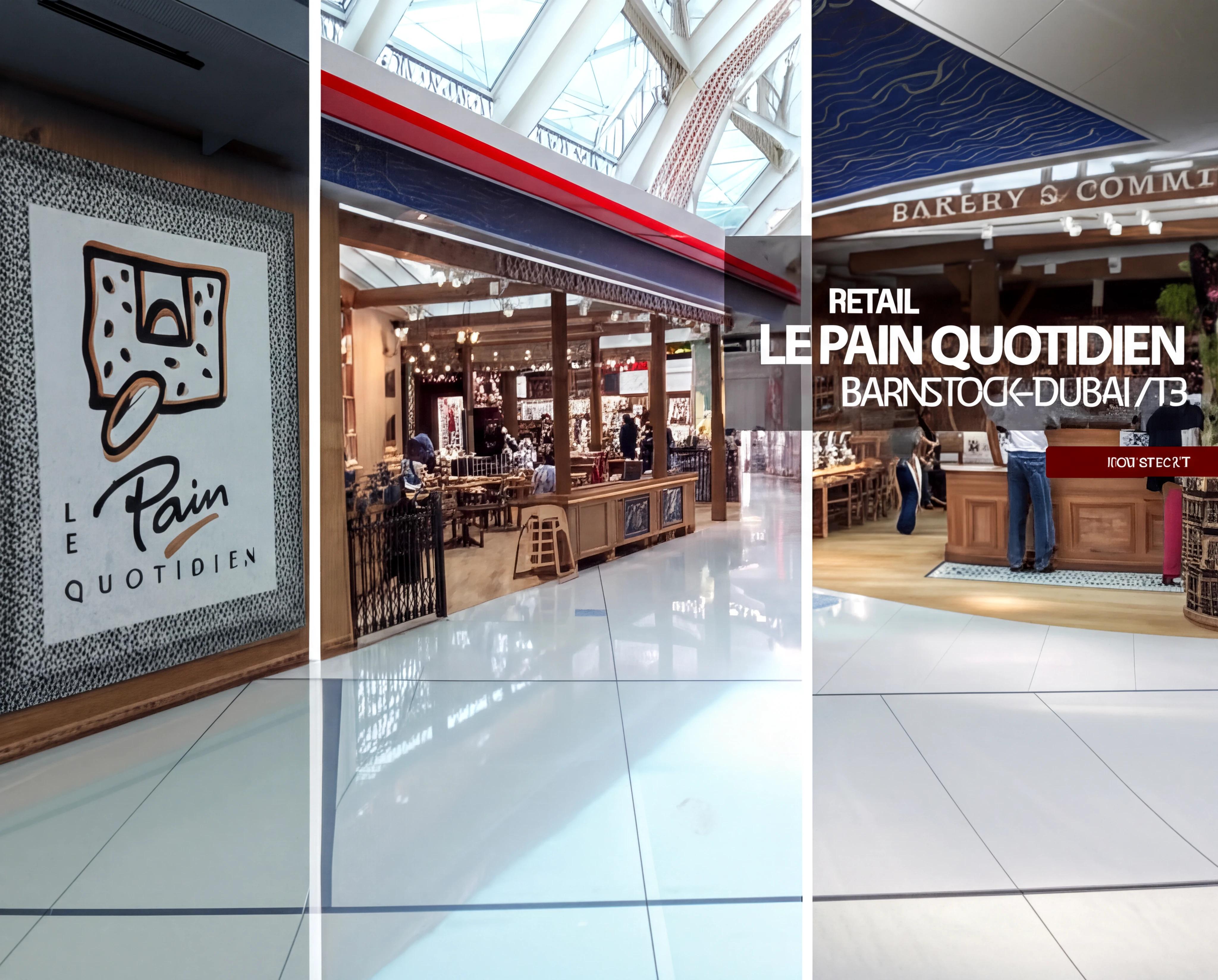 Le Pain Quotidien - Terminal 3 Dubai Airport - Genuine Reclaimed Bricks - UAE