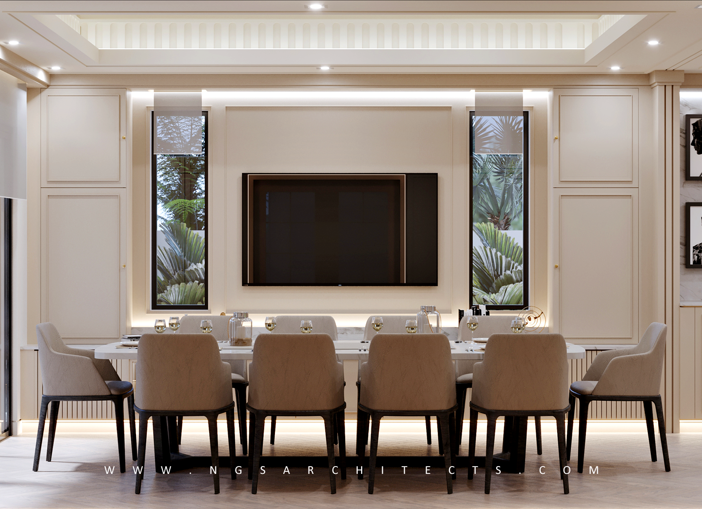 The Villa Community - CC4 - Design and Build - Interior Design - Family Living and Kitchen