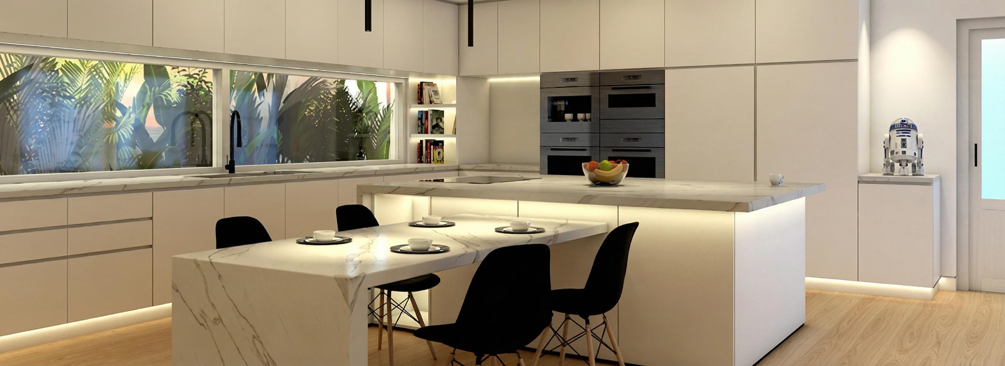 The Villa Community - Hacienda - Camino - Dubai - UAE (Kitchen & Family Area)