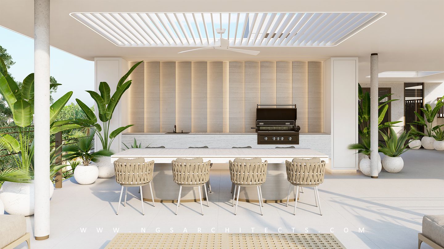 Roof Garden - The Pearl Jumeirah - Zone F - V3 - Landscape Design - Dubai - UAE