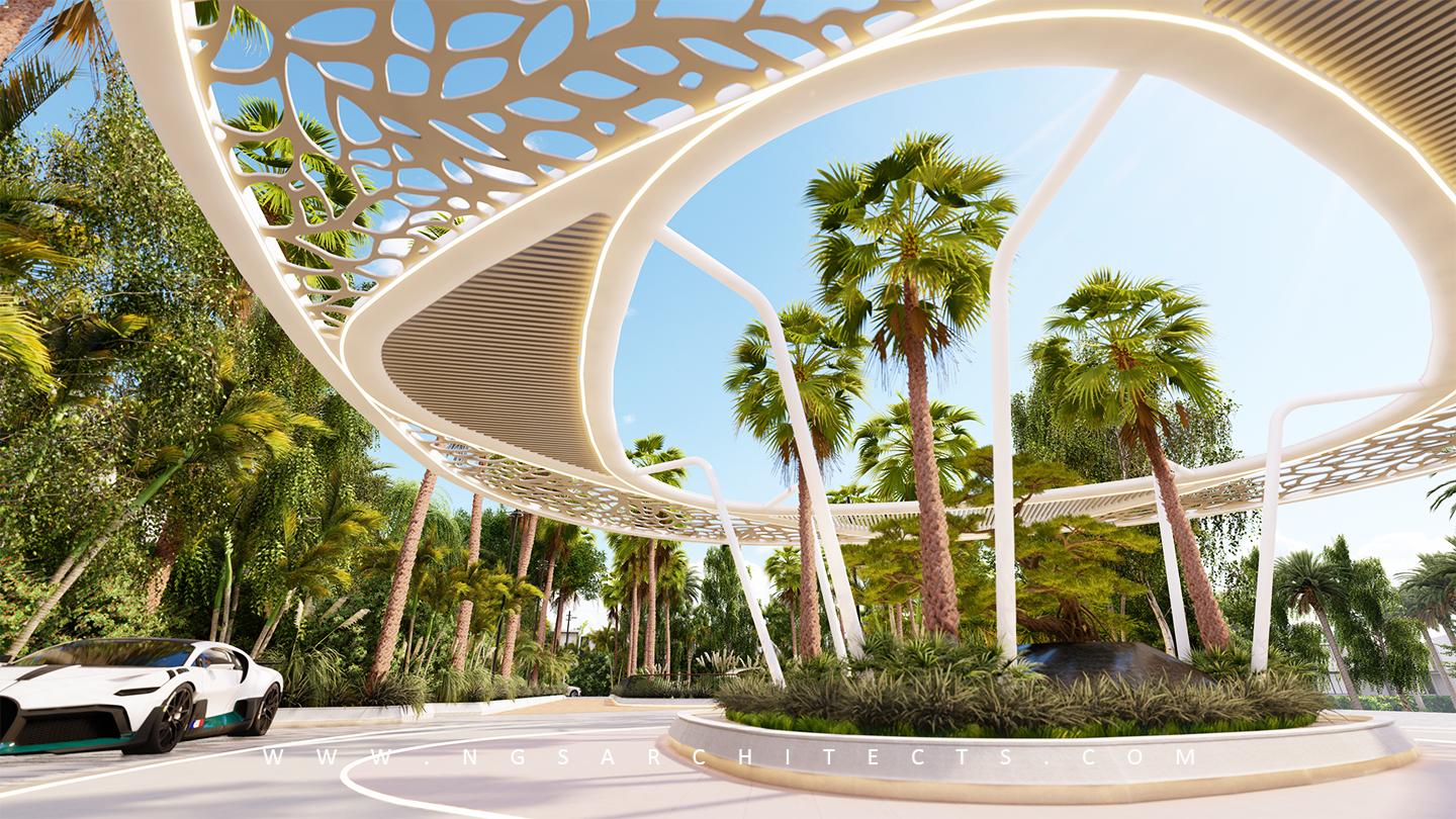 The Bay (Drop Off / Welcome Center) - Al Barari - Dubai - UAE - Landscape Design