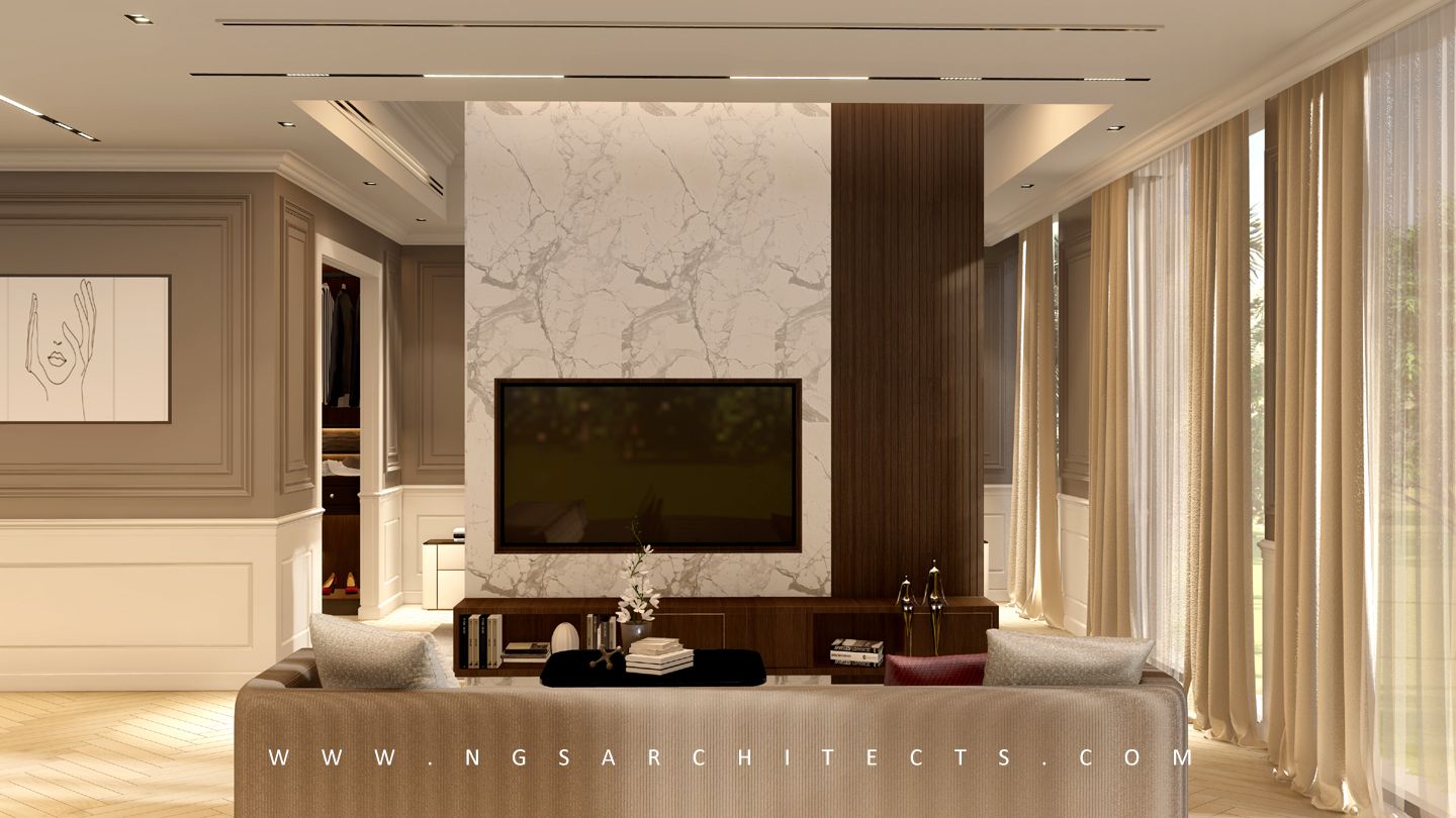 Dubai Hills Estate - Golf Grove - Master Bedroom Interior Design & Build - Dubai - UAE