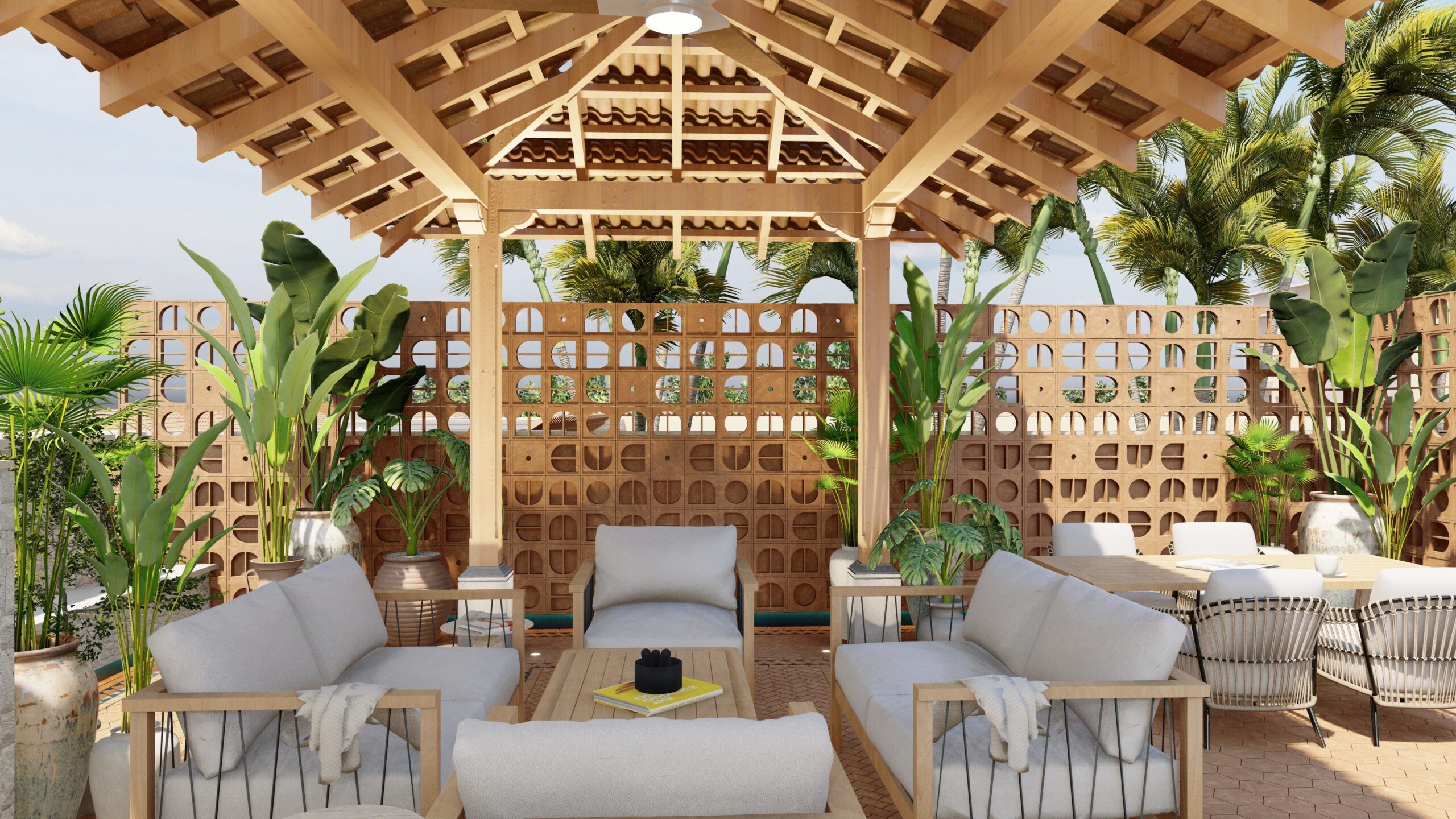 Sur La Mer - Guatemalan Inspired Landscape Design and Build - Dubai - UAE