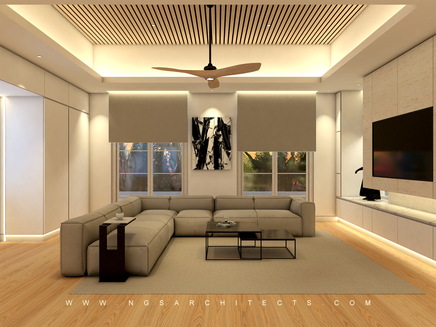 The Villa Community - Hacienda - Camino - Dubai - UAE (Kitchen & Family Area)