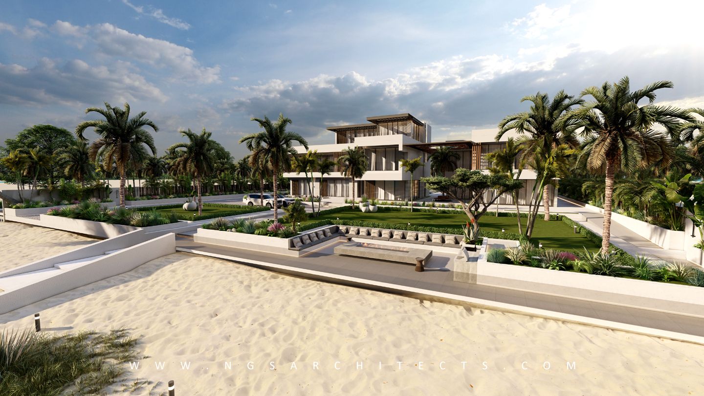 Beach Front Property - Private Client - Landscape Design - Sharjah - UAE