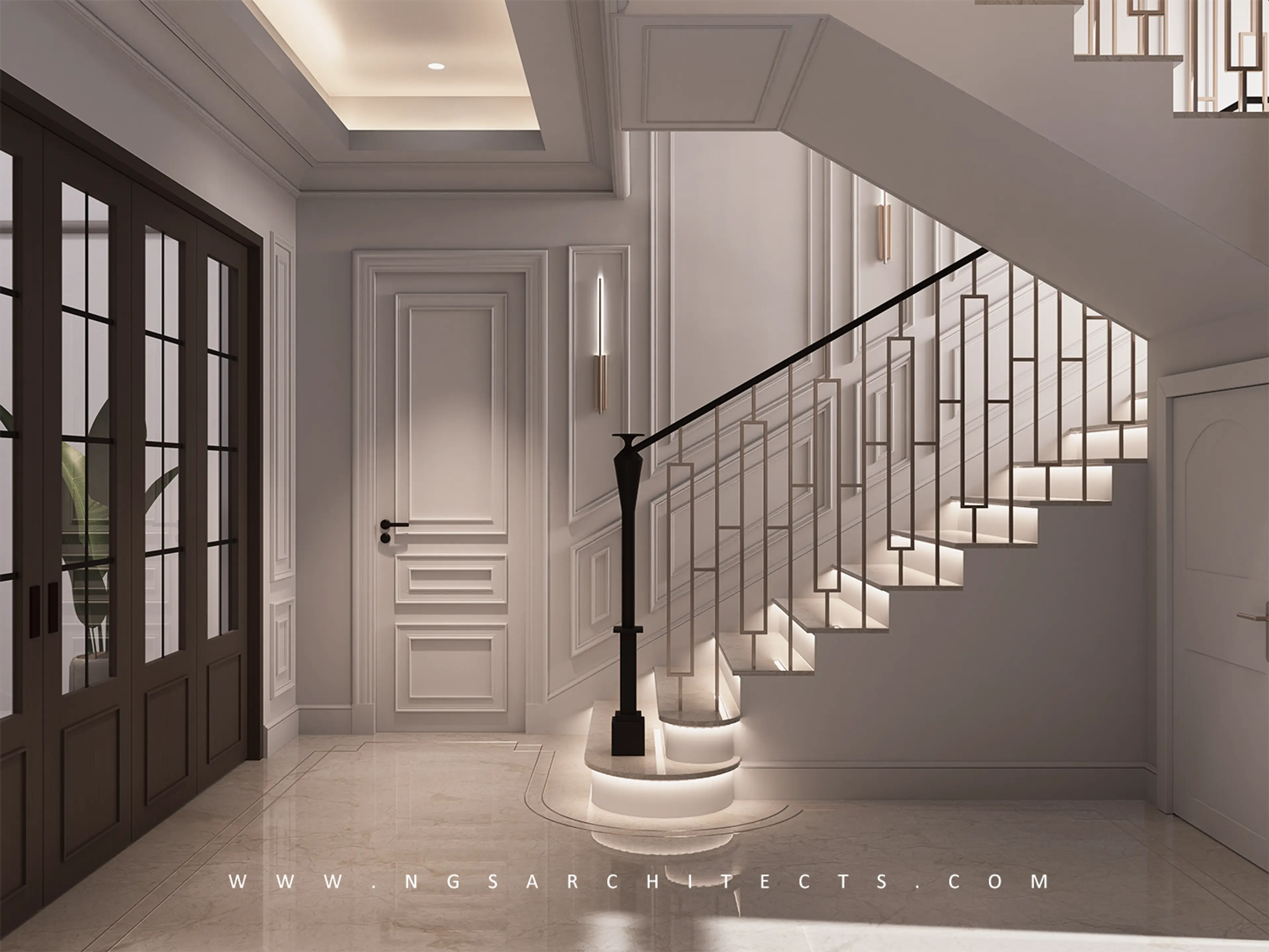 The Villa Community - CC4 - Design and Build - Interior Design - Entrance Lobby - Corridor