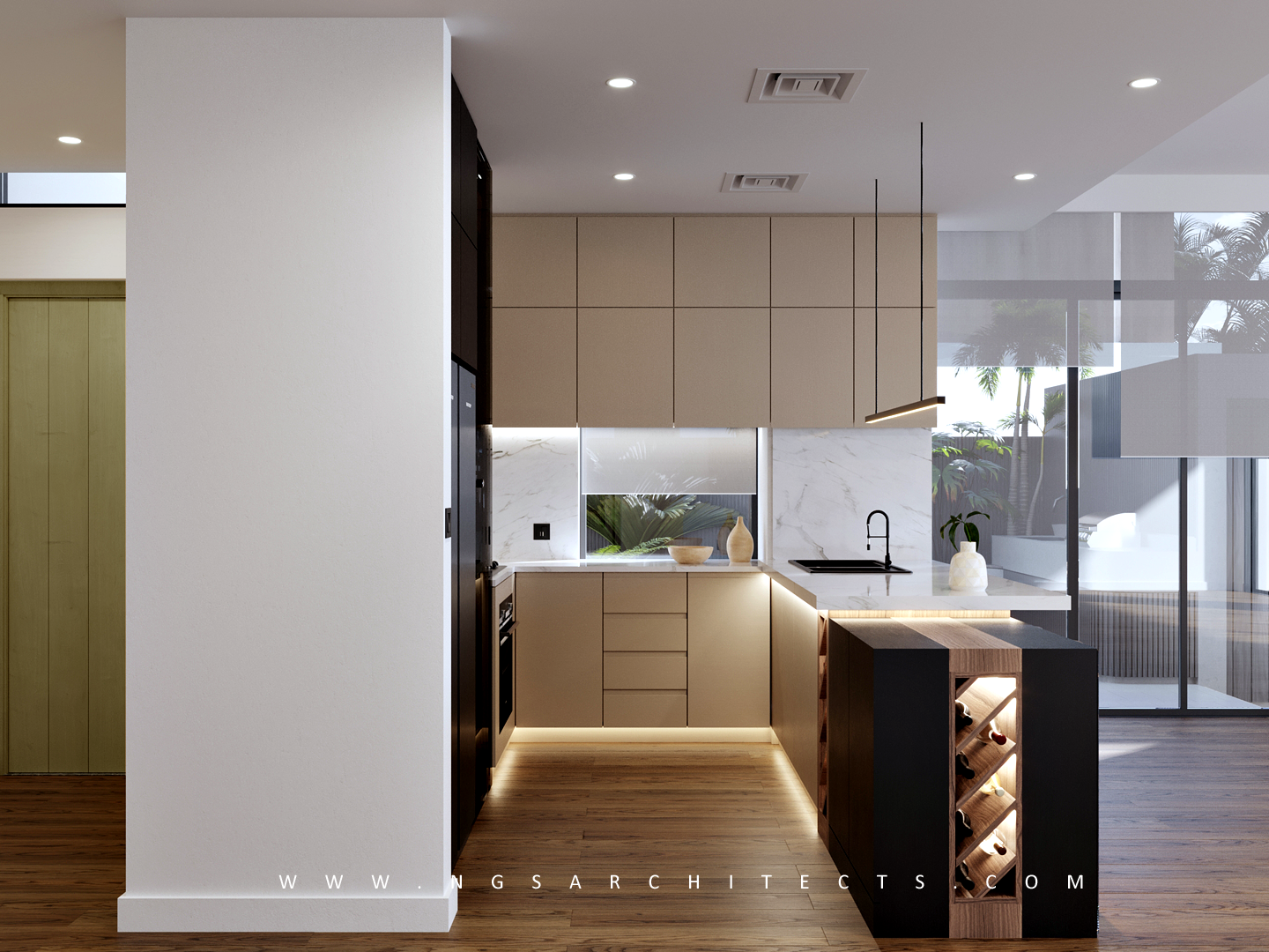 Dubai Hills Estate - Golf Grove 22 - Design and Build - Kitchen Interior Design