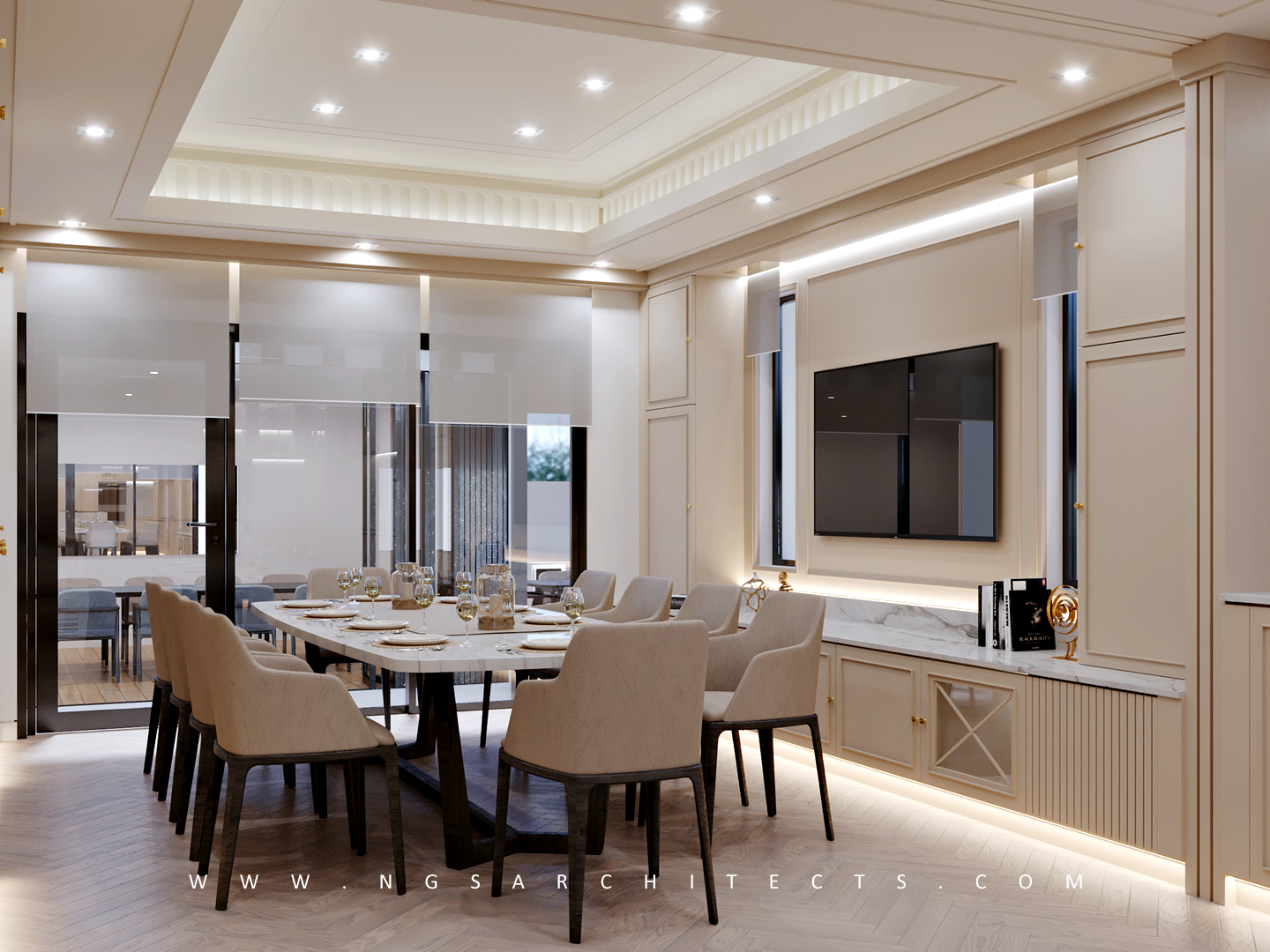 The Villa Community - CC4 - Design and Build - Interior Design - Family Living and Kitchen