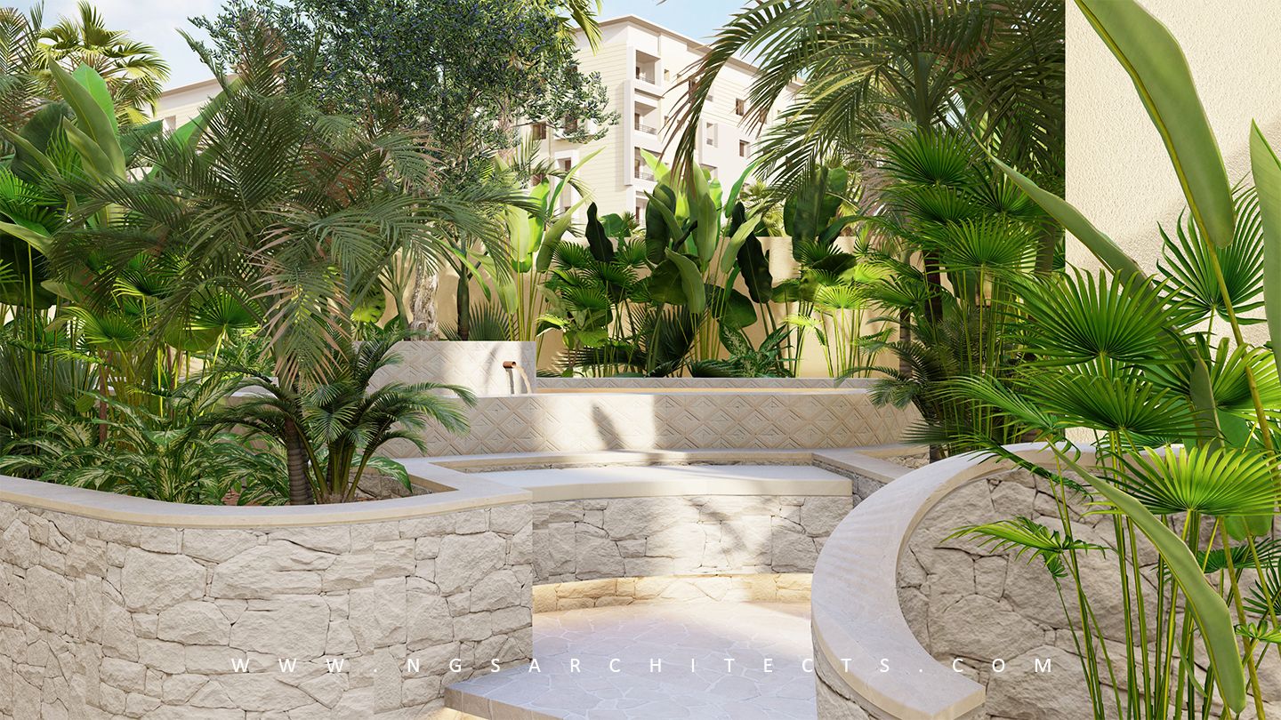 Sur La Mer - Guatemalan Inspired Landscape Design and Build - Dubai - UAE