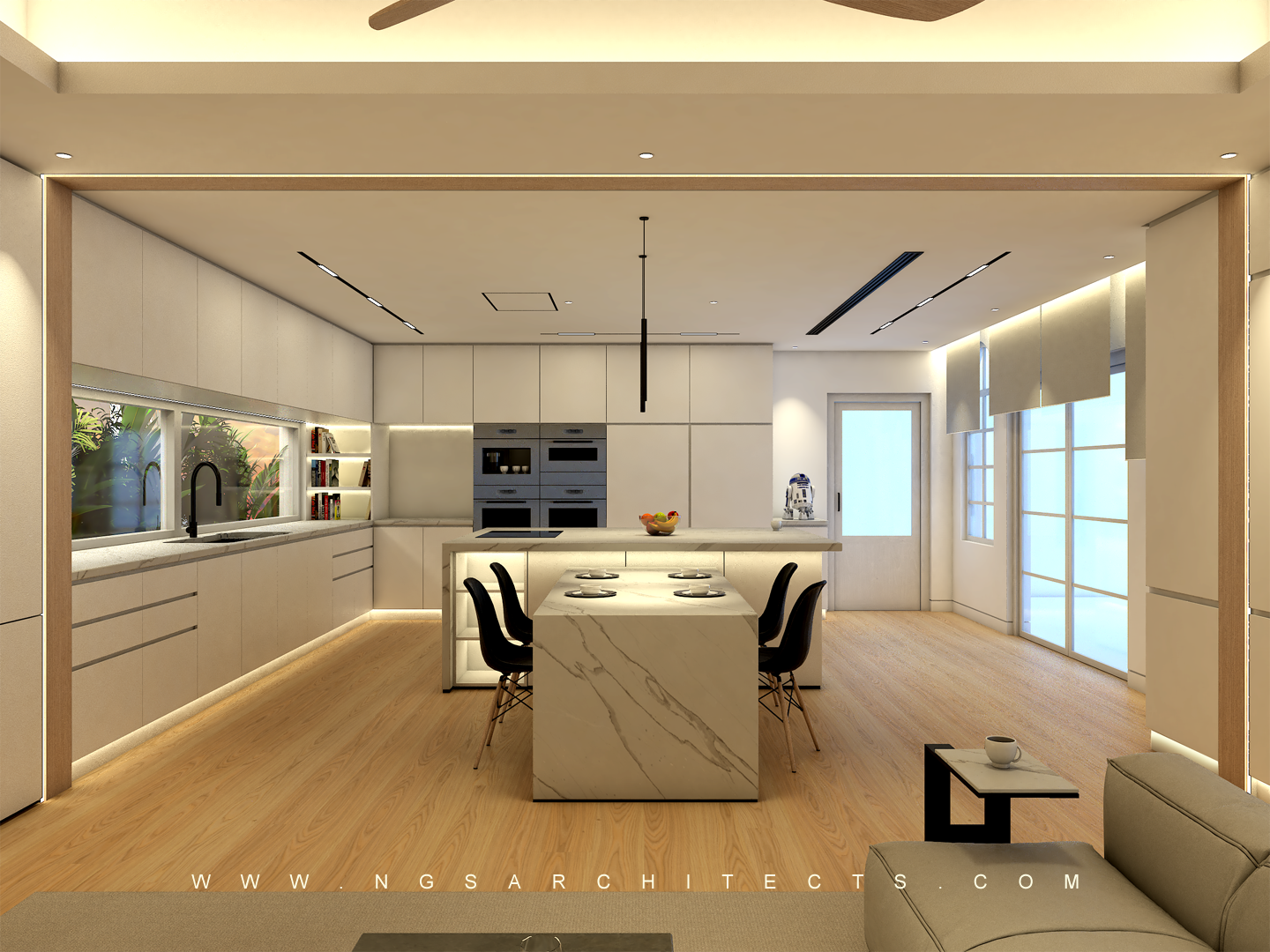 The Villa Community - Hacienda - Camino - Dubai - UAE (Kitchen & Family Area)