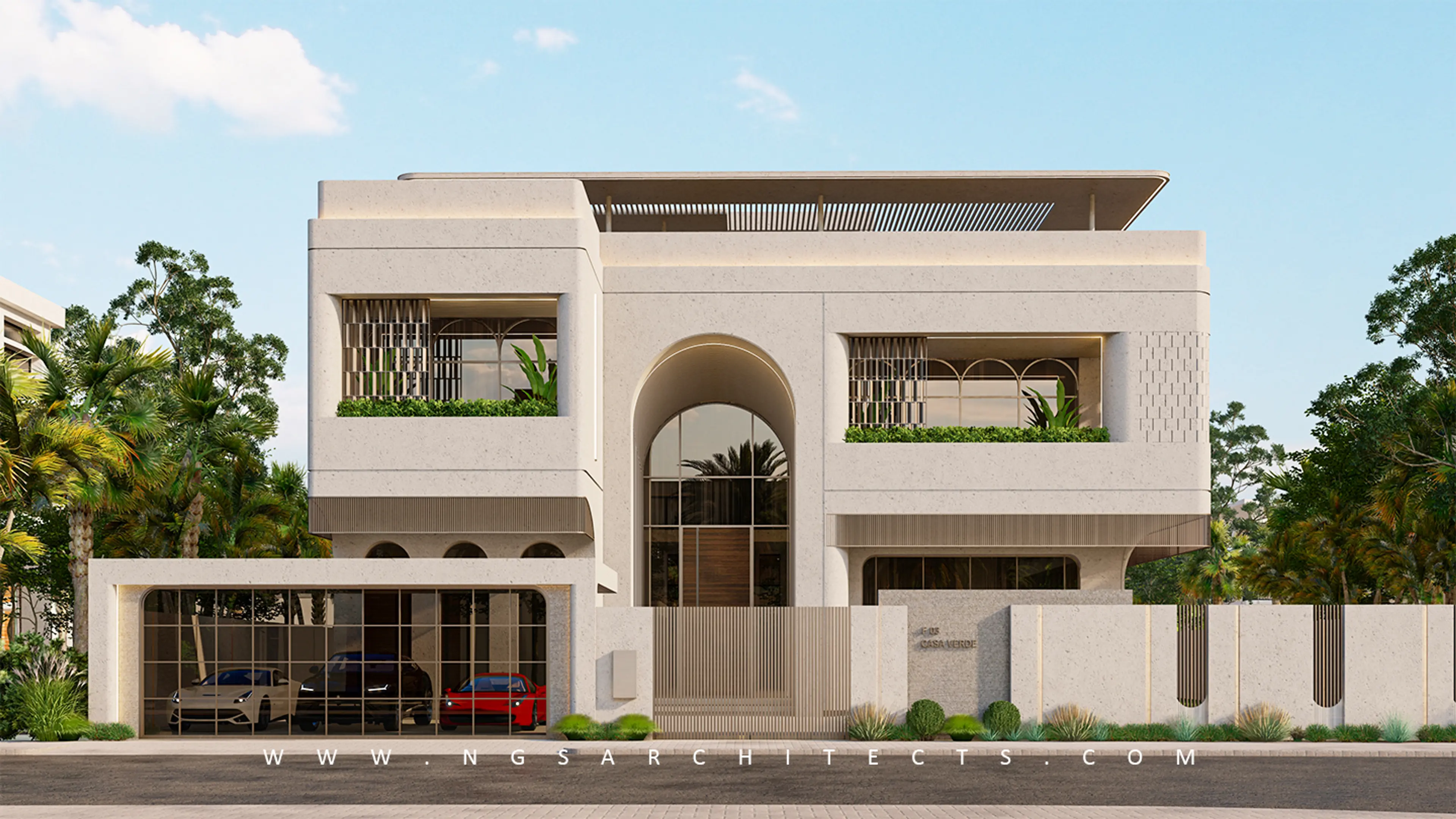 The Pearl Jumeirah - Zone F - Architecture Villa Design - Dubai - UAE