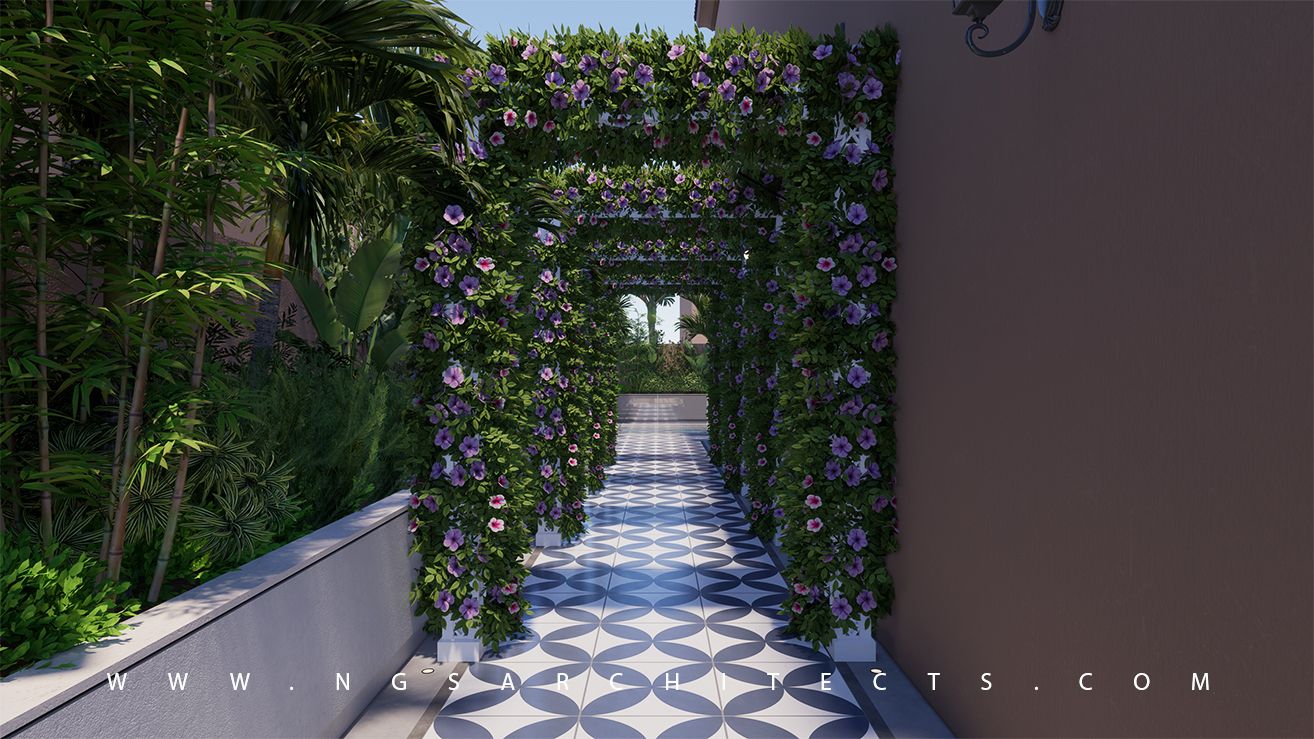 Villanova Community - La Quinta - V56 - Landscape Design & Build (Modern - Mediterranean - Spanish Colonial Design)