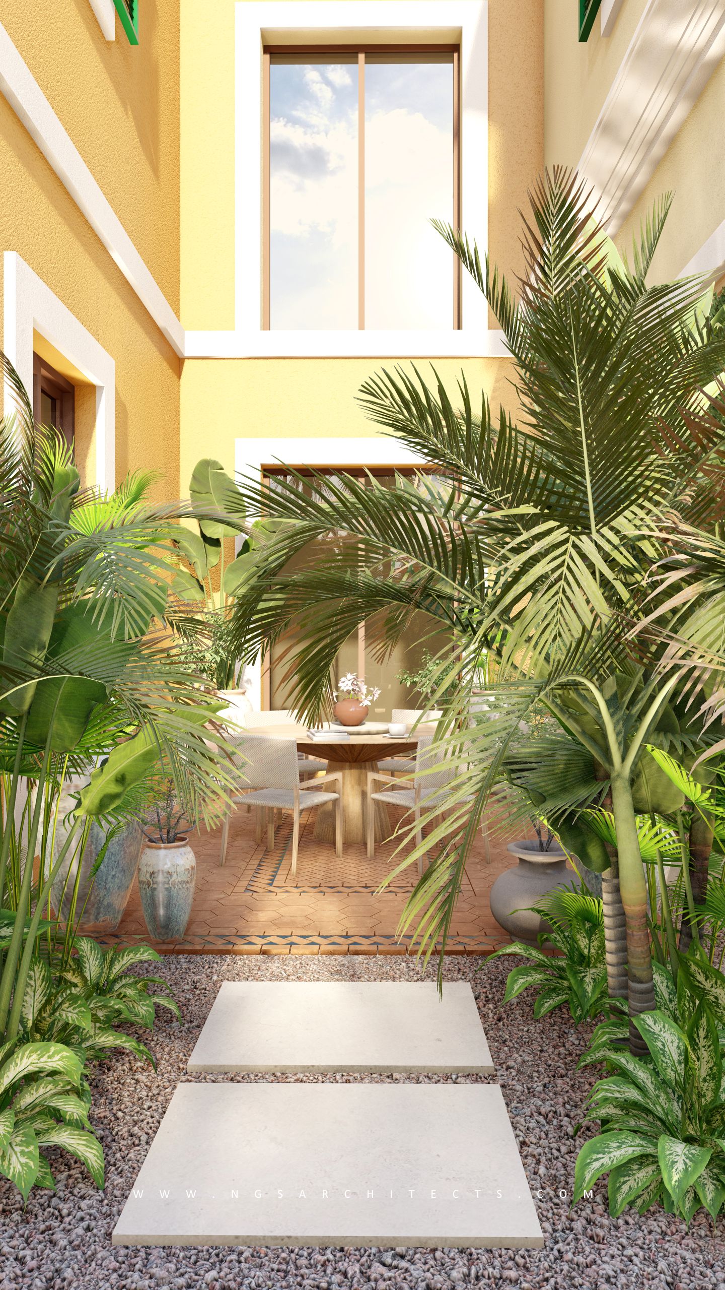 Sur La Mer - Guatemalan Inspired Landscape Design and Build - Dubai - UAE