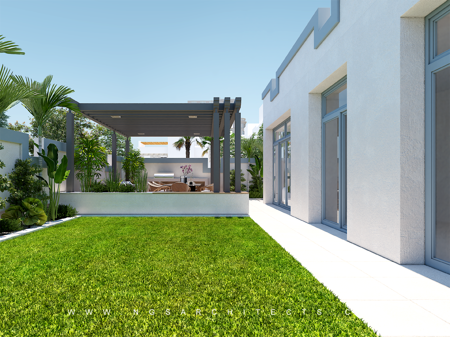 The Extension (Landscape Design) - Falcon City - Dubai - Design & Build
