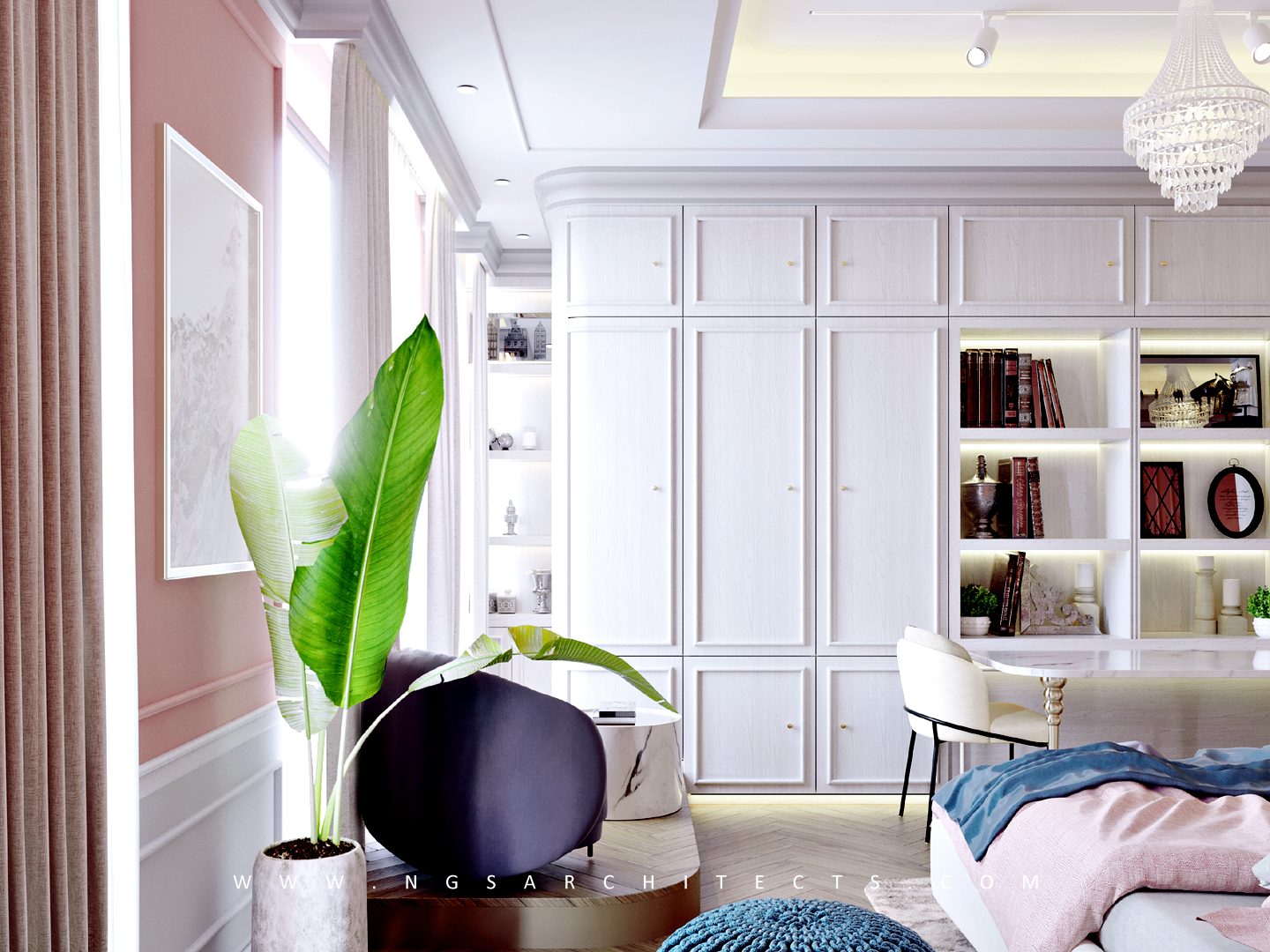 The Villa Community - V18 - Design and Build - Interior Design - Girls Bedroom