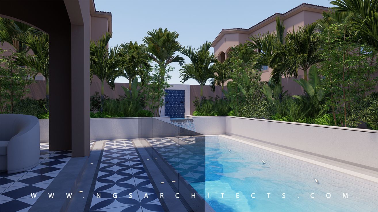 Villanova Community - La Quinta - V56 - Landscape Design & Build (Modern - Mediterranean - Spanish Colonial Design)