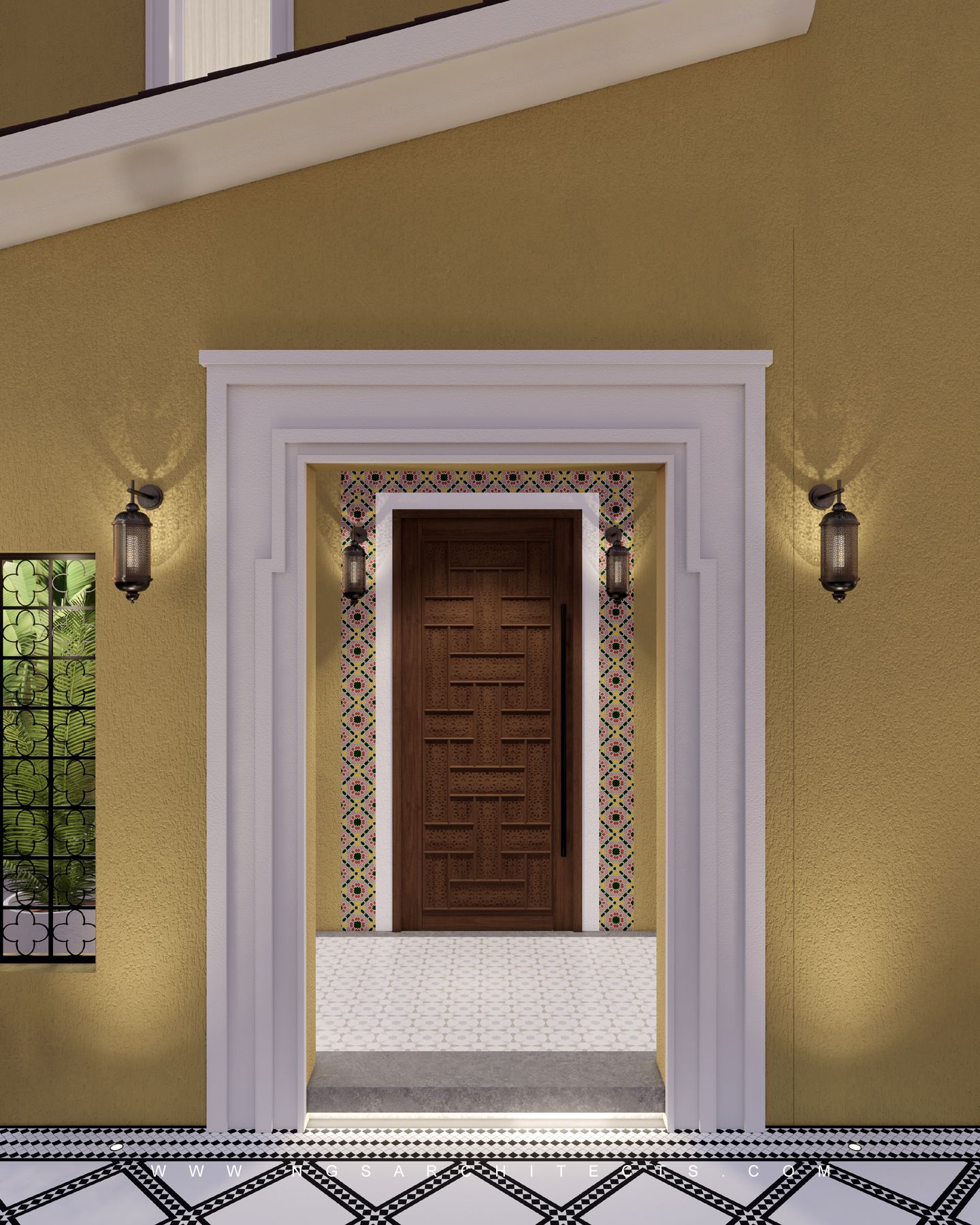 Villanova Community - La Quinta - V180 - Landscape Design & Build (Modern - Mediterranean - Spanish Colonial Design)