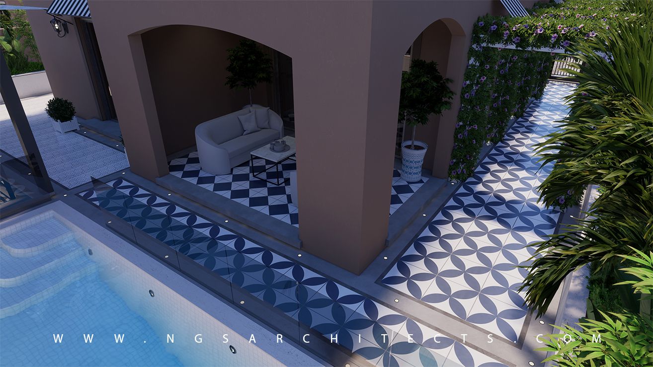 Villanova Community - La Quinta - V56 - Landscape Design & Build (Modern - Mediterranean - Spanish Colonial Design)