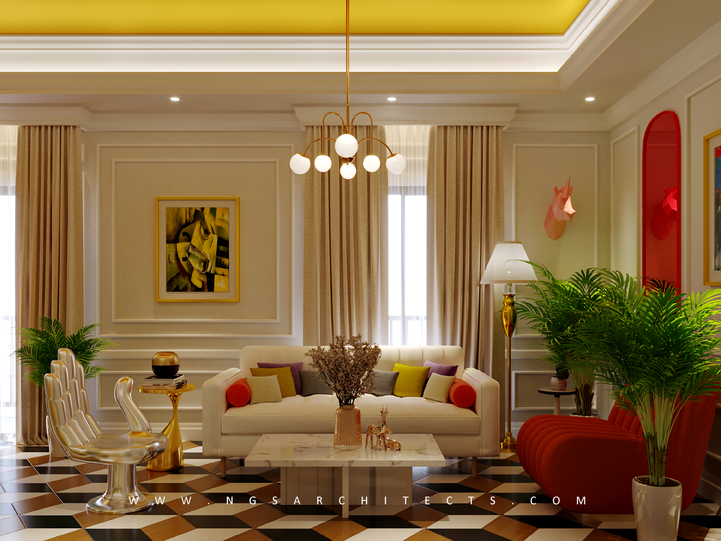 The Villa Community - CC4 - Design and Build - Interior Design - Pop Art Bedroom