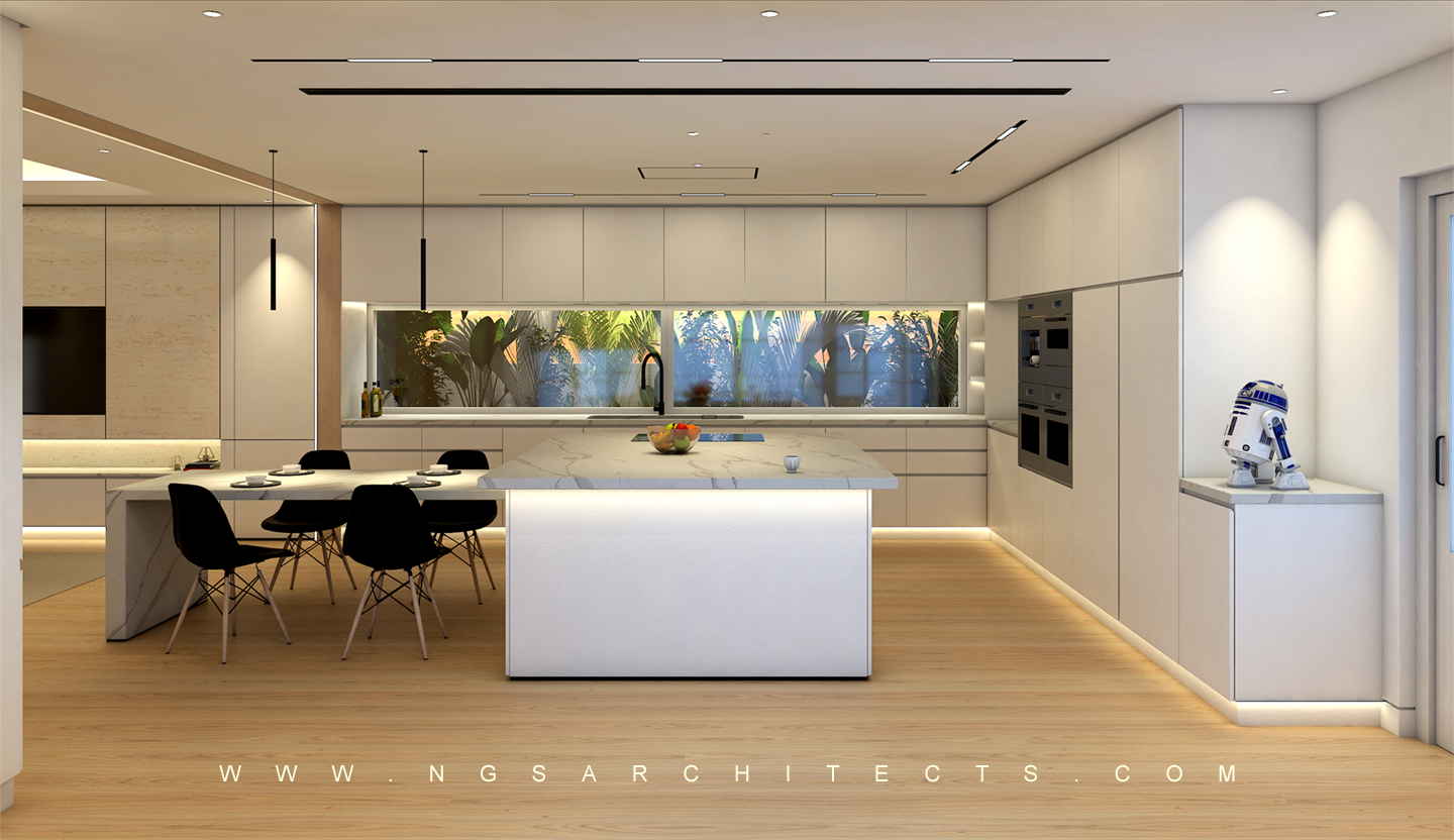 The Villa Community - Hacienda - Camino - Dubai - UAE (Kitchen & Family Area)