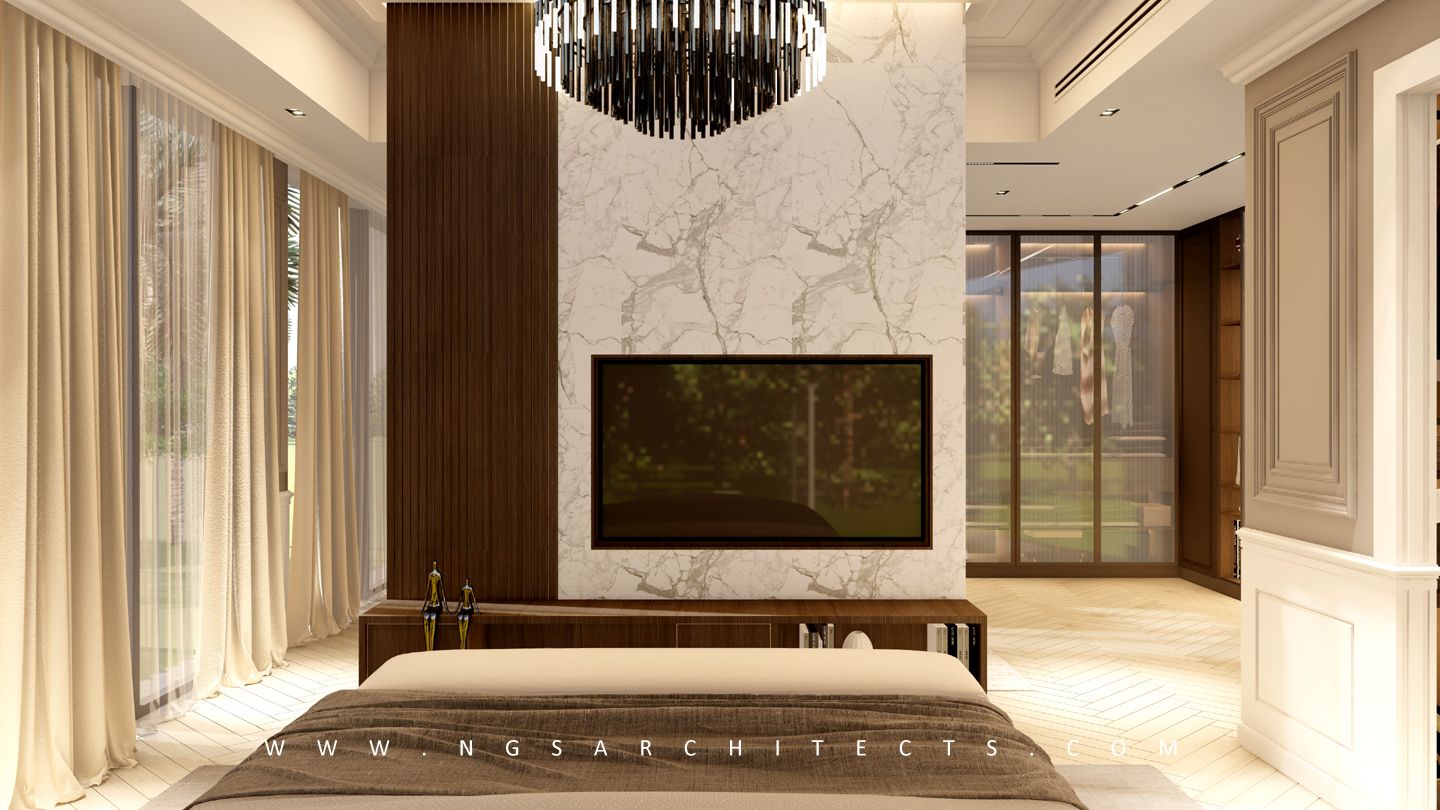 Dubai Hills Estate - Golf Grove - Master Bedroom Interior Design & Build - Dubai - UAE