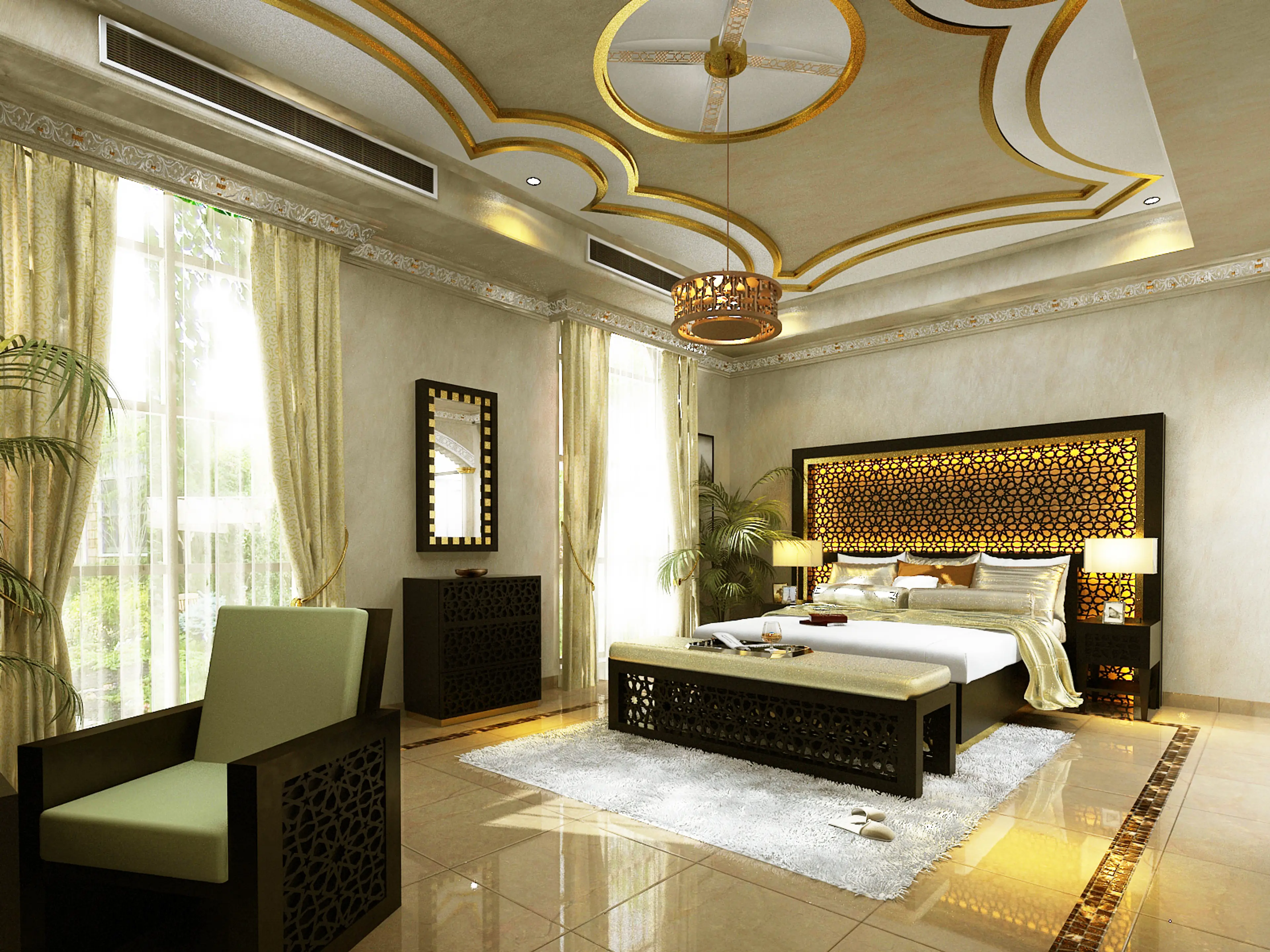 Arabesque - Master Bedroom - Abu Dhabi - UAE
