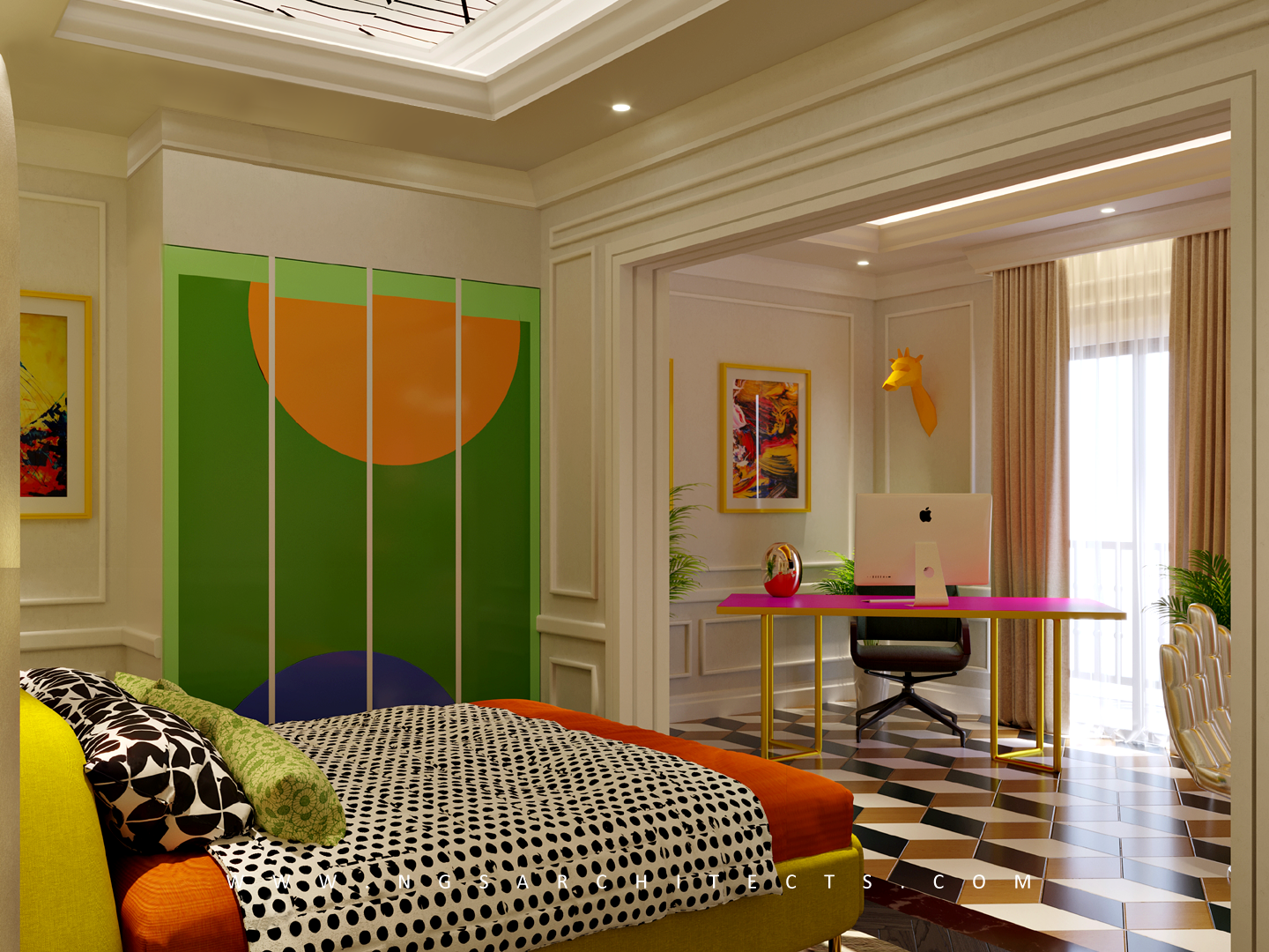 The Villa Community - CC4 - Design and Build - Interior Design - Pop Art Bedroom