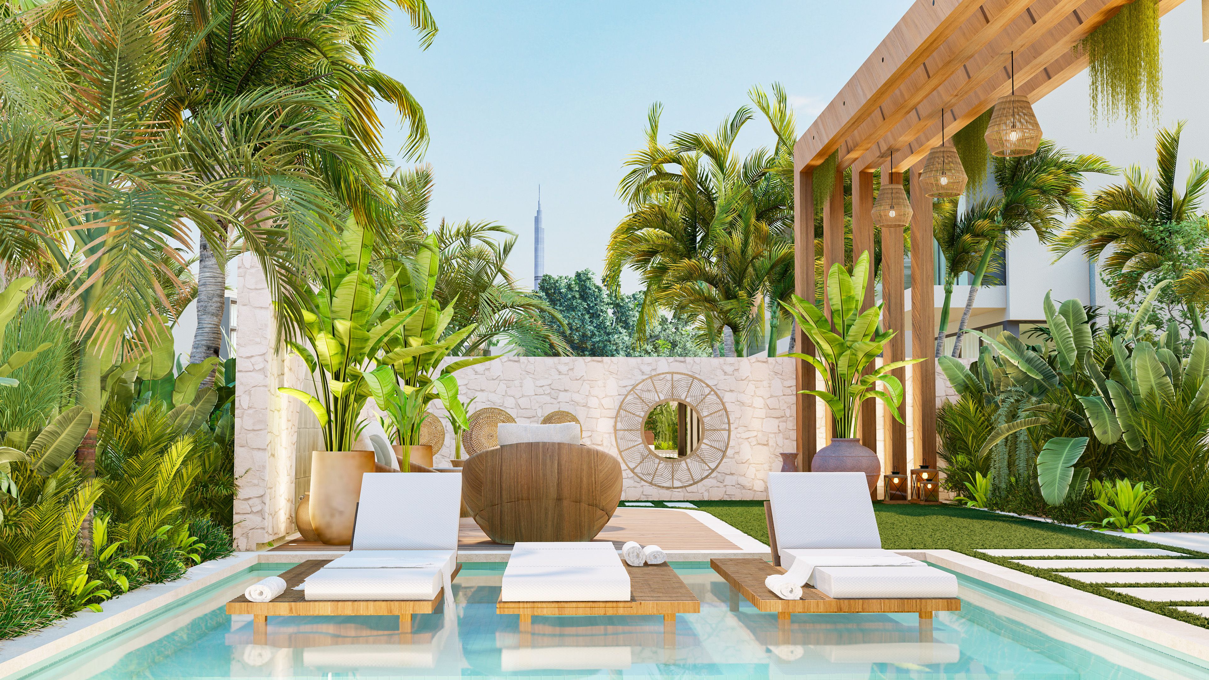 Golf Place - Dubai Hills Estate - Congo Inspired Landscape Design - Dubai - UAE