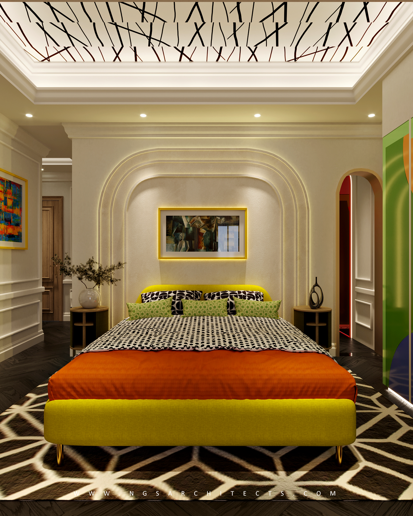 The Villa Community - CC4 - Design and Build - Interior Design - Pop Art Bedroom