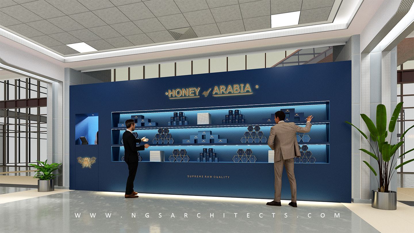 Honey Of Arabia - Retail Stand - Motorcity - Control Tower - Dubai UAE - Luxury Gift Concept - Everything Honey