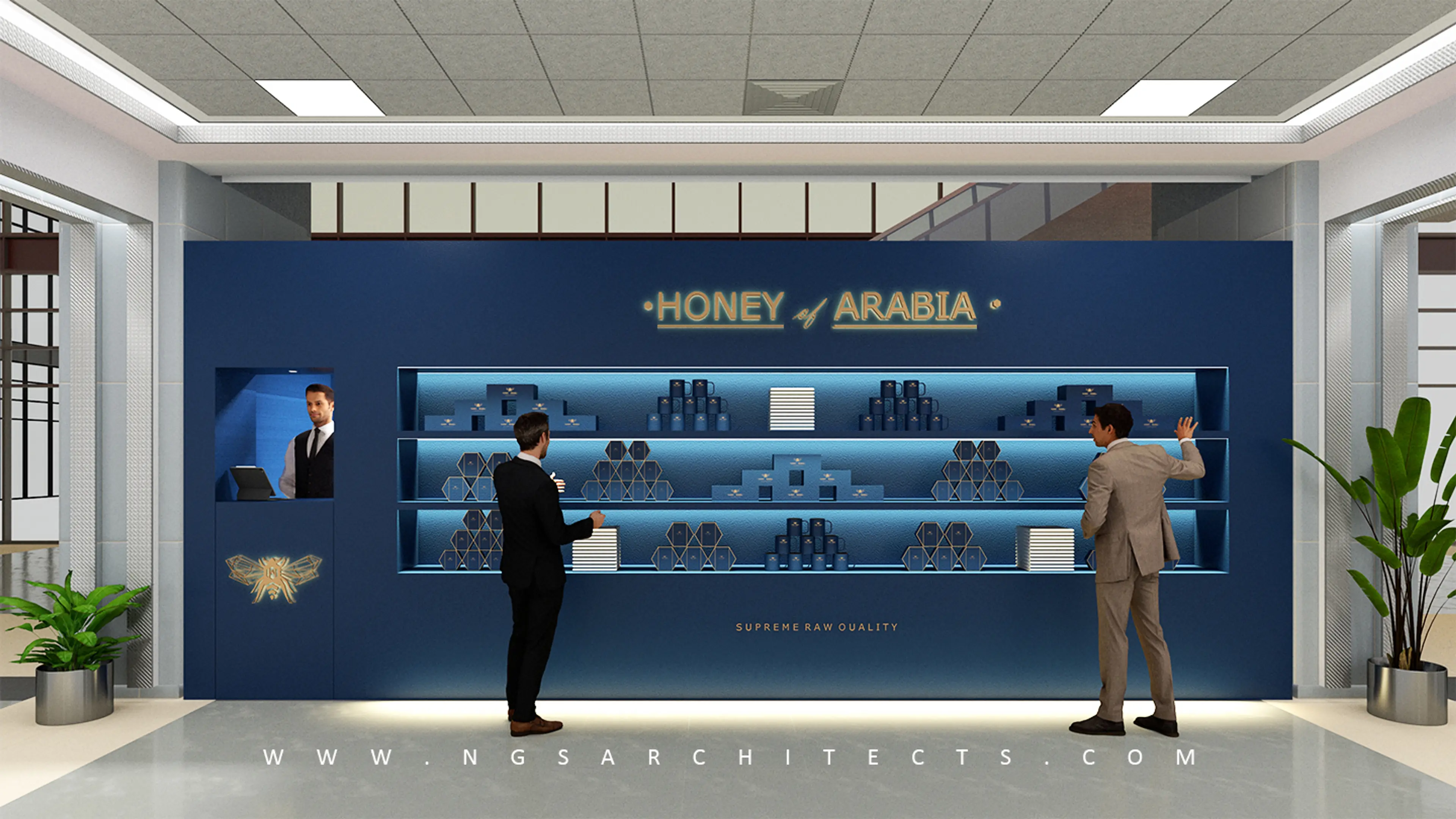 Honey Of Arabia - Retail Stand - Motorcity - Control Tower - Dubai UAE - Luxury Gift Concept - Everything Honey