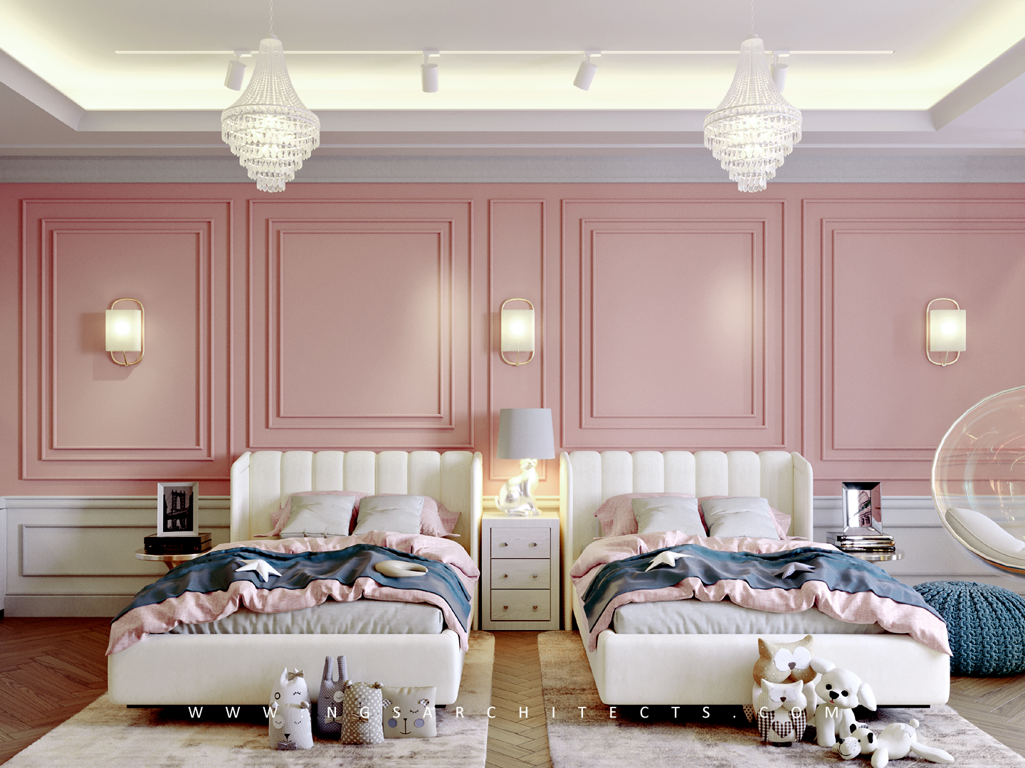 The Villa Community - V18 - Design and Build - Interior Design - Girls Bedroom