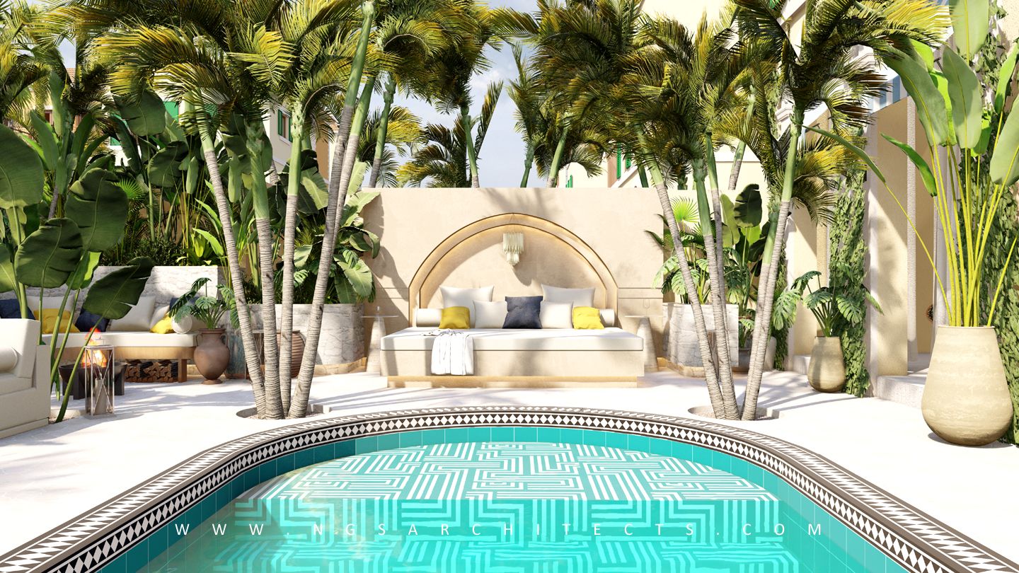 Sur La Mer - Guatemalan Inspired Landscape Design and Build - Dubai - UAE