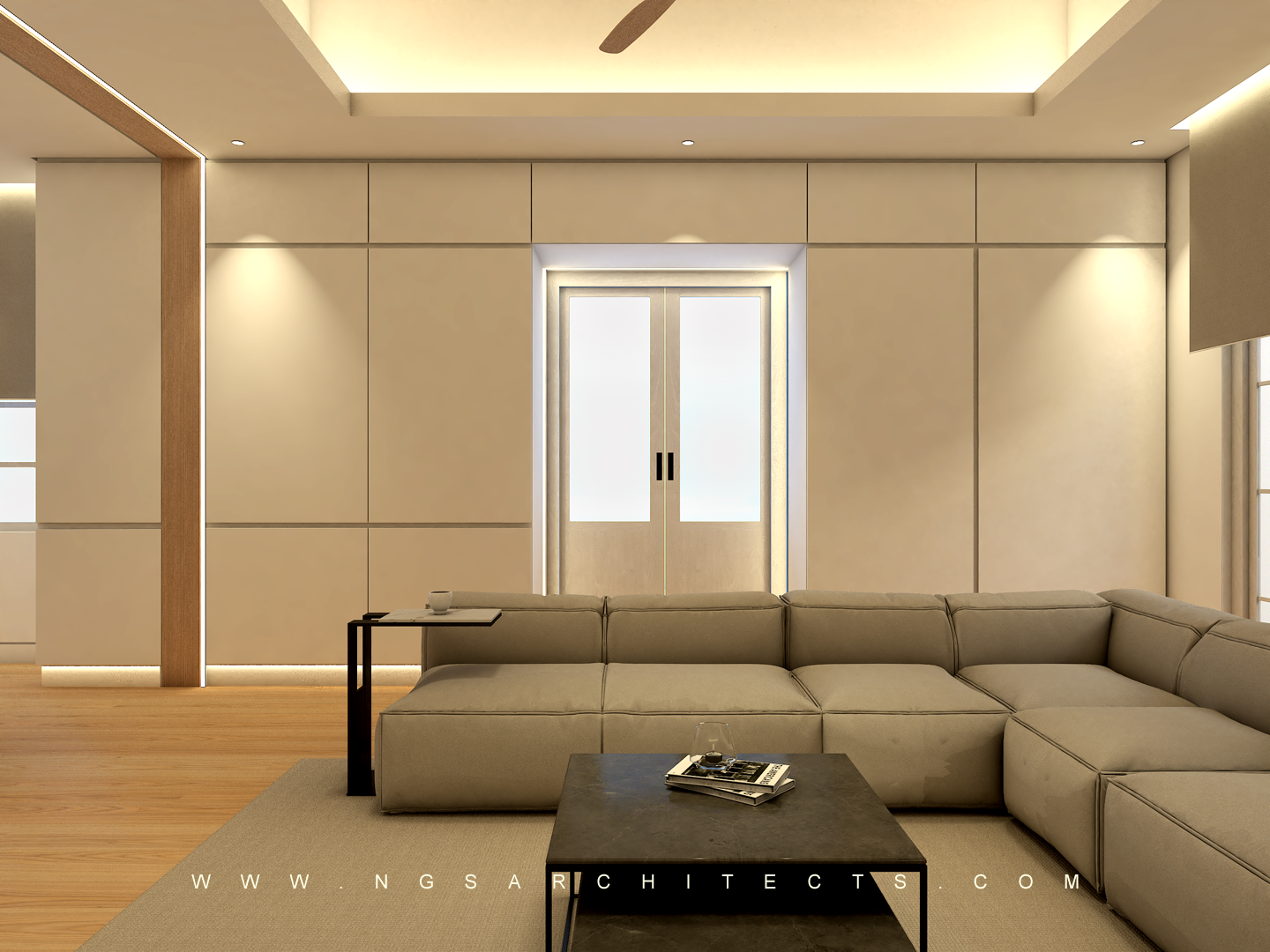 The Villa Community - Hacienda - Camino - Dubai - UAE (Kitchen & Family Area)