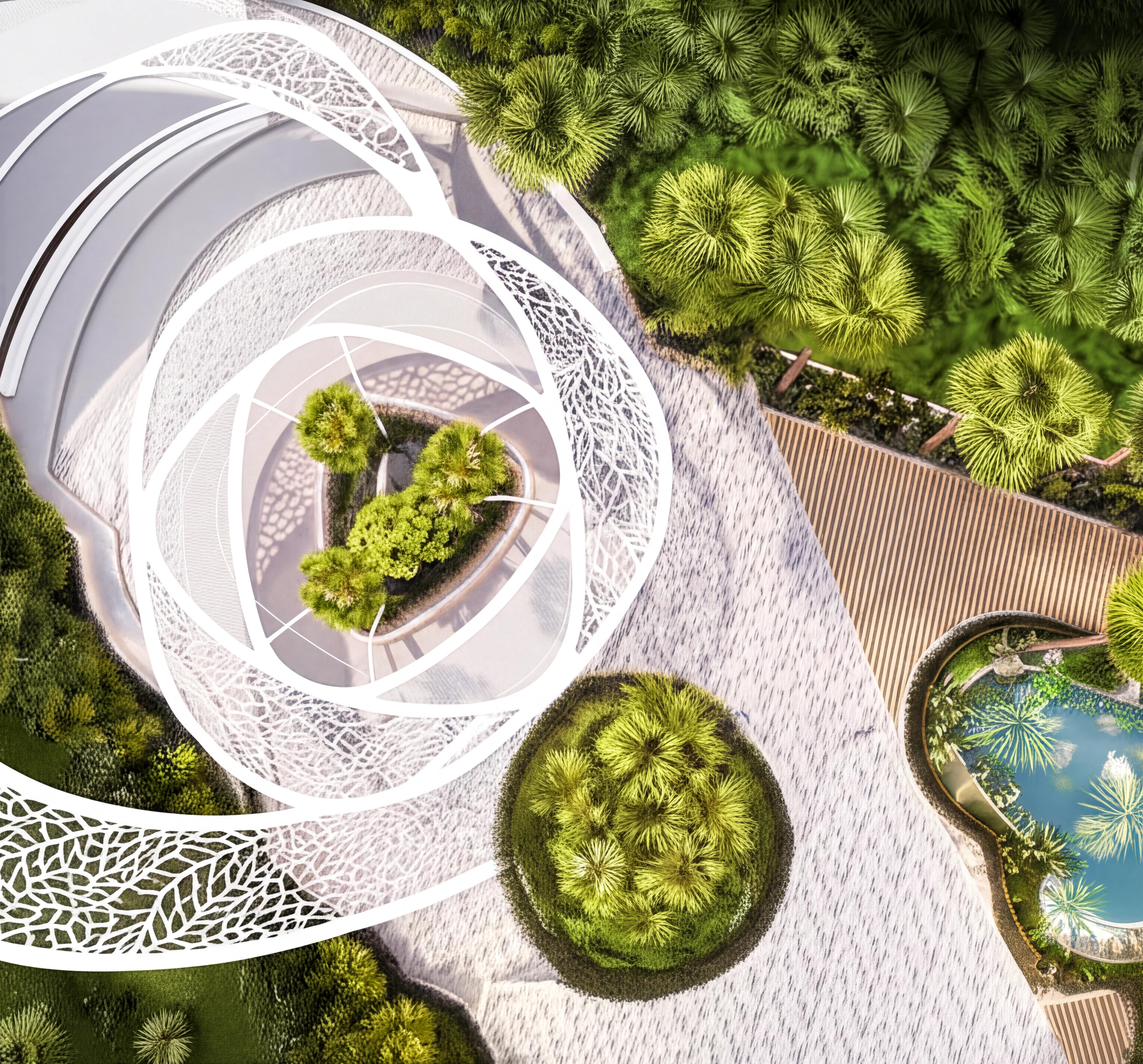 The Bay (Drop Off / Welcome Center) - Al Barari - Dubai - UAE - Landscape Design