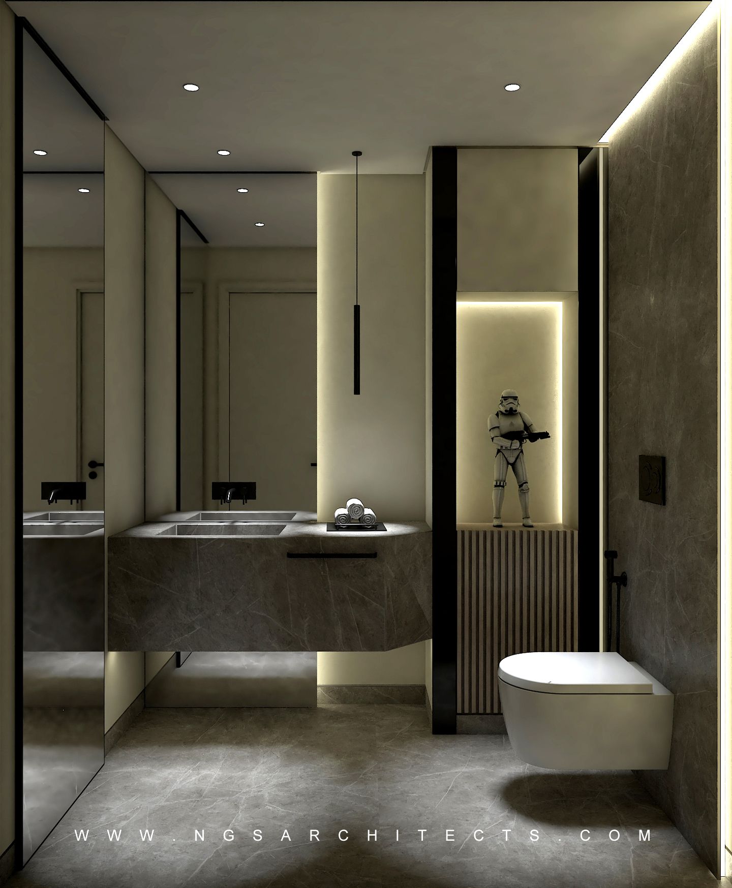 The Villa Community - Hacienda - Camino - Dubai - UAE (Powder Room)