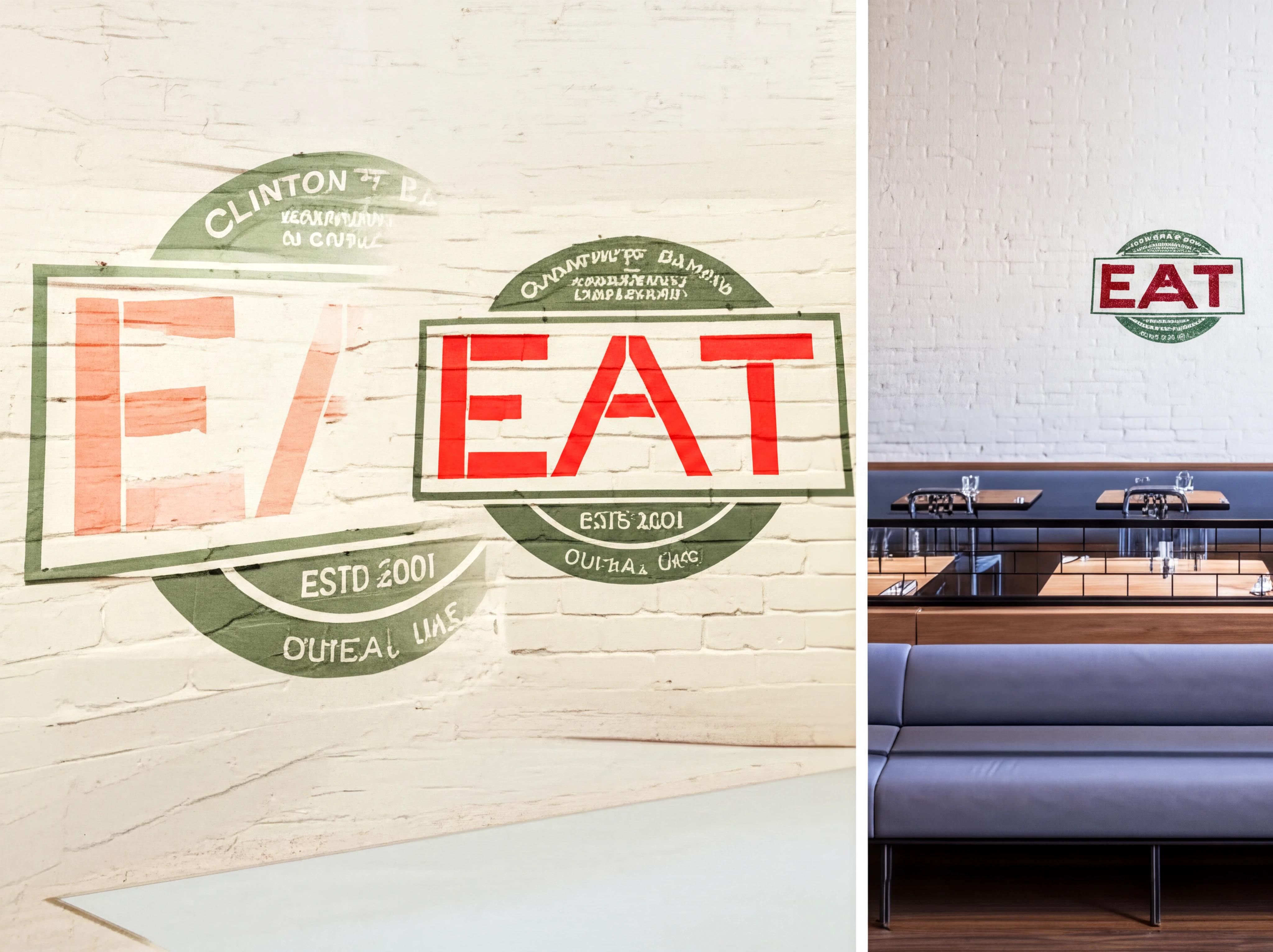 Clinton Street Bakery - Reclaimed Genuine Barnstock Bricks - Downtown - Dubai - UAE