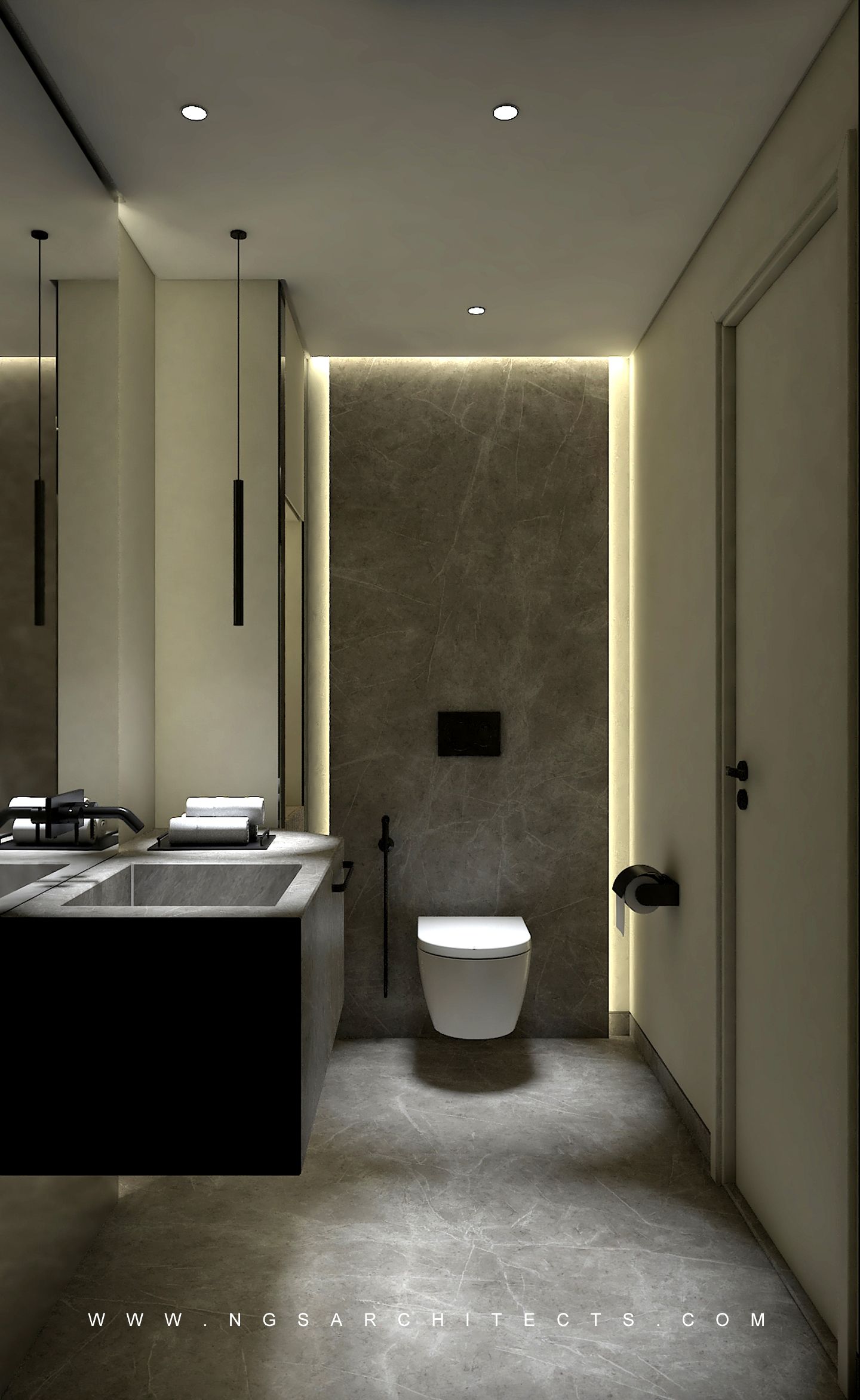 The Villa Community - Hacienda - Camino - Dubai - UAE (Powder Room)