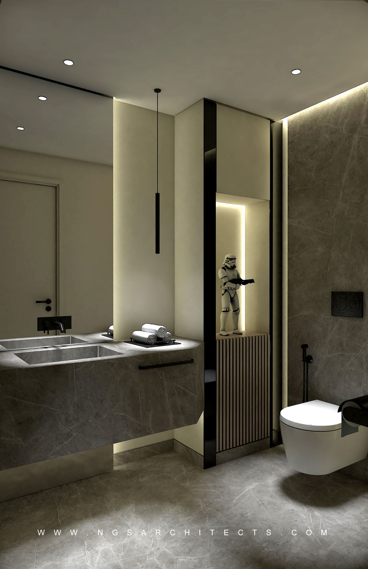 The Villa Community - Hacienda - Camino - Dubai - UAE (Powder Room)