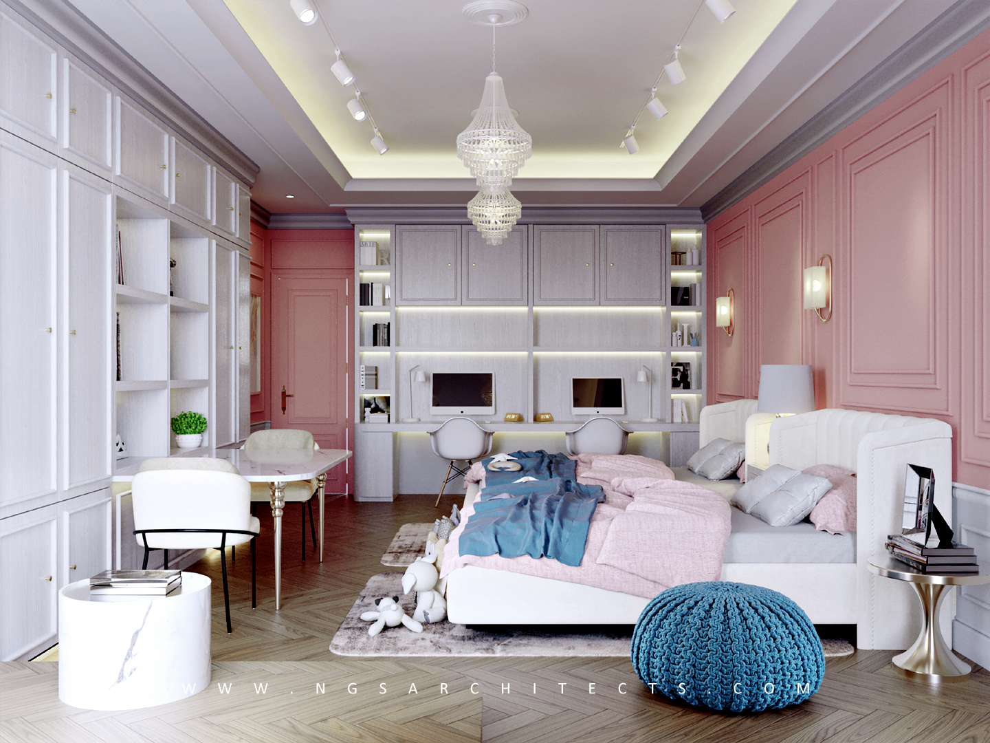 The Villa Community - V18 - Design and Build - Interior Design - Girls Bedroom