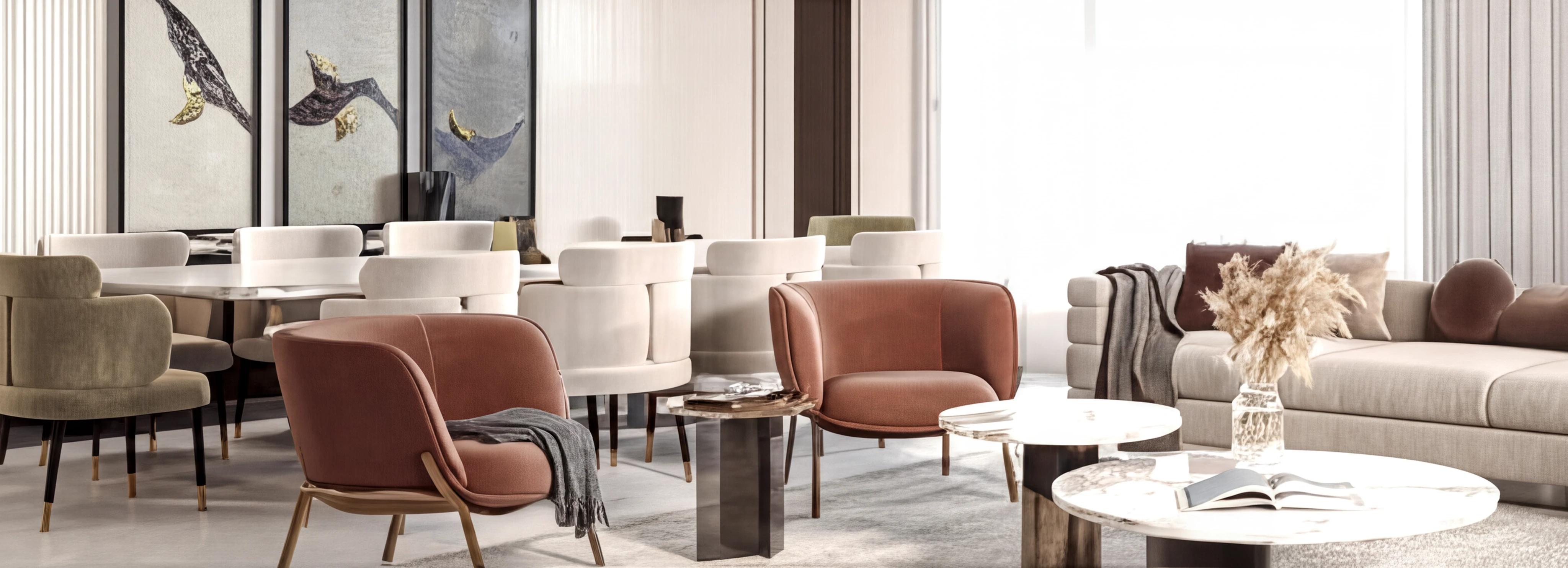 Apartment Living - Dining - Interior Design - Sharjah - UAE