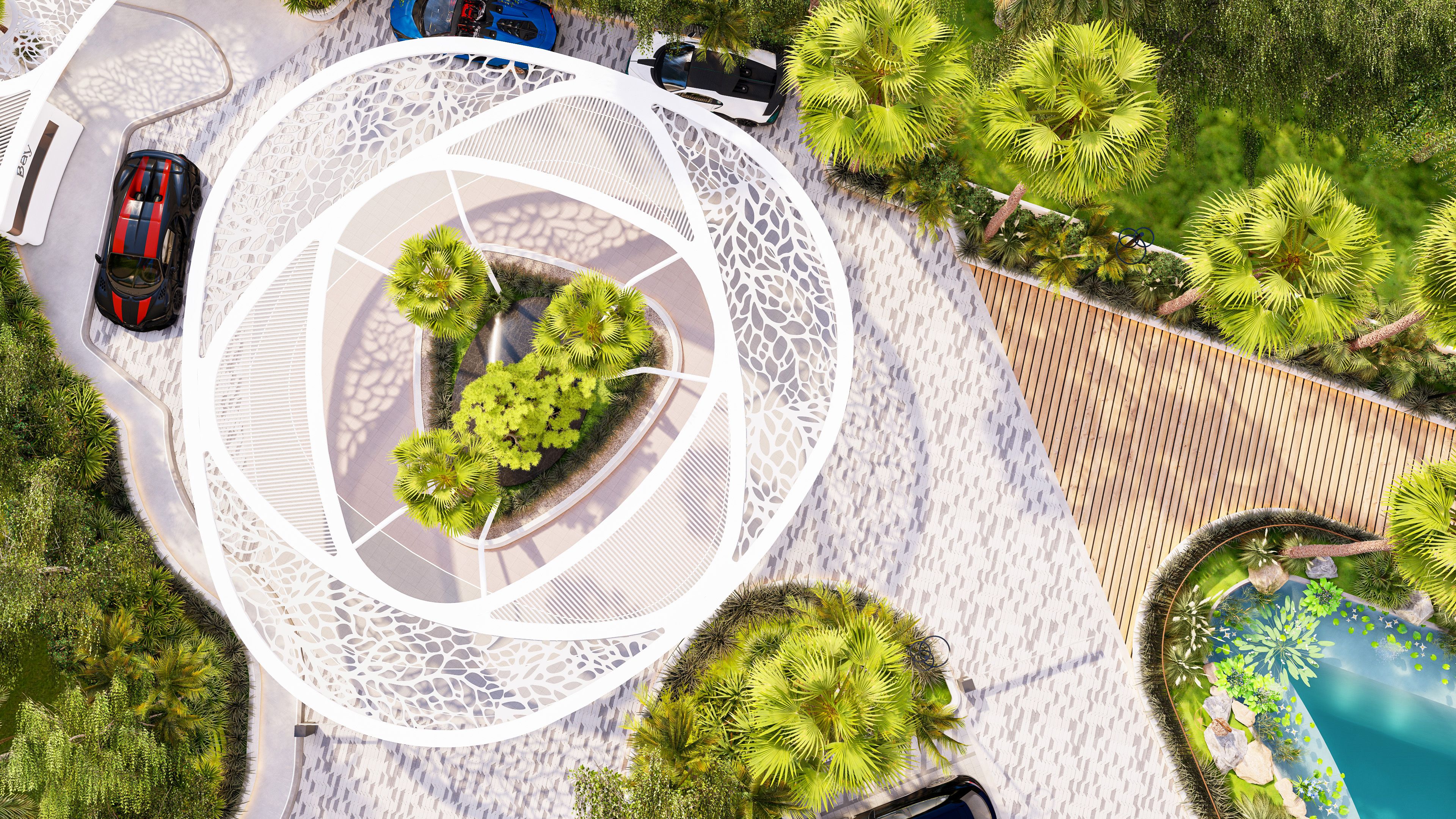 Al Barari - The Bay (Drop Off / Welcome Center) - Dubai - UAE - Landscape Design