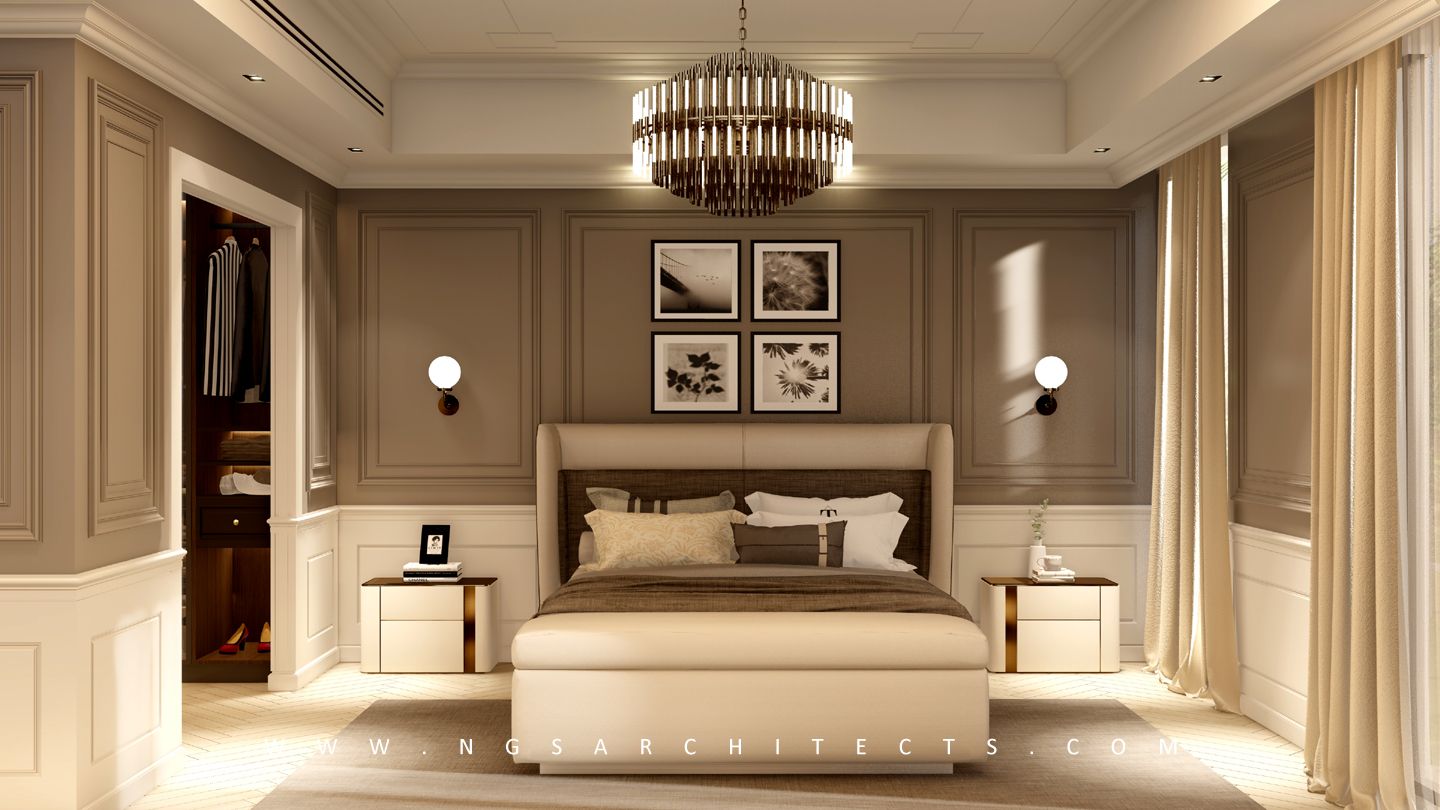Dubai Hills Estate - Golf Grove - Master Bedroom Interior Design & Build - Dubai - UAE