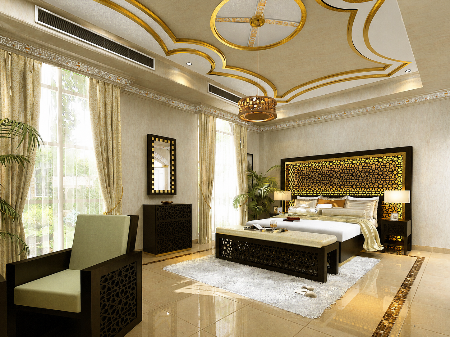 Arabesque - Master Bedroom - Abu Dhabi - UAE