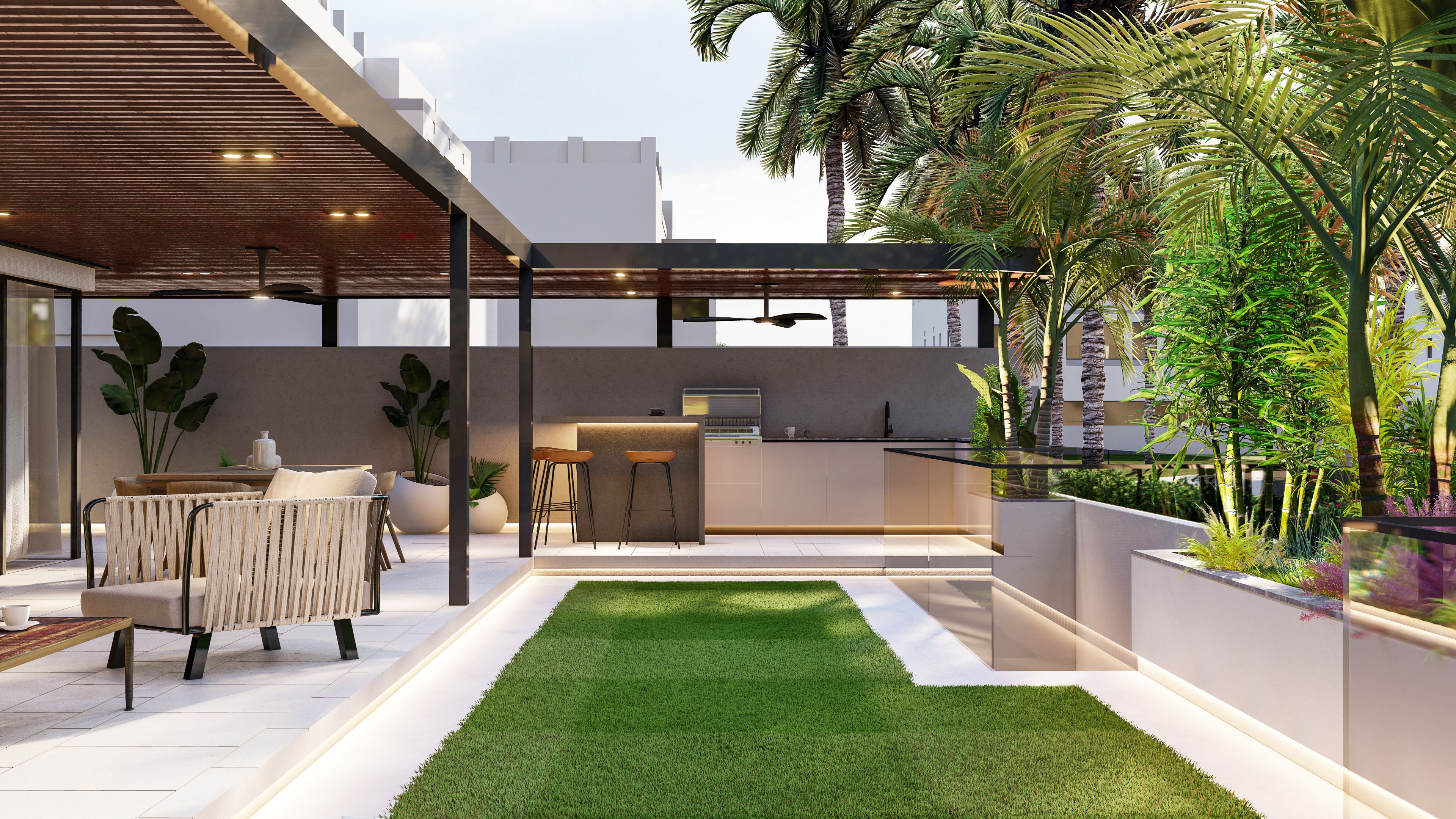 Meadows 7 - Villa 42 - Design and Build - Landscape - Facade Design