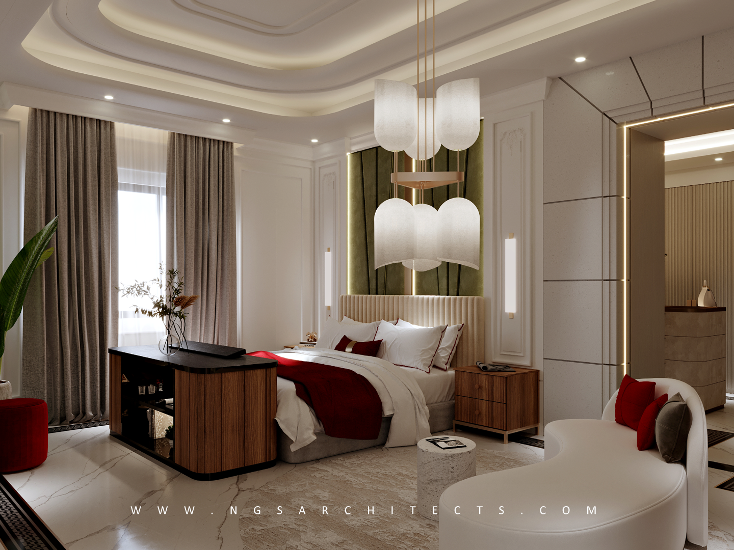 The Villa Community - CC4 - Design and Build - Interior Design - Bedroom - Master Bedroom - Living - Walk-In Closet