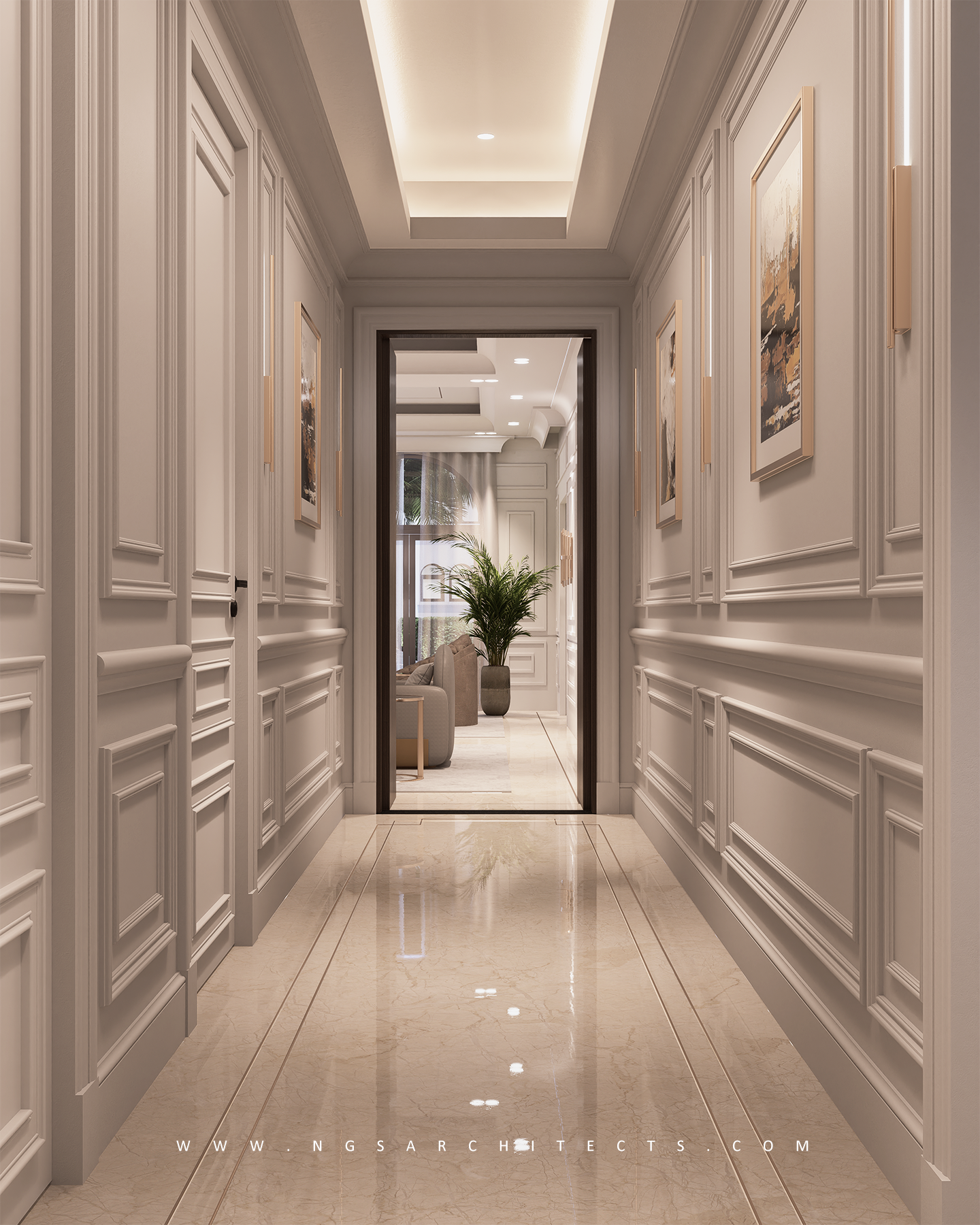 The Villa Community - CC4 - Design and Build - Interior Design - Entrance Lobby - Corridor